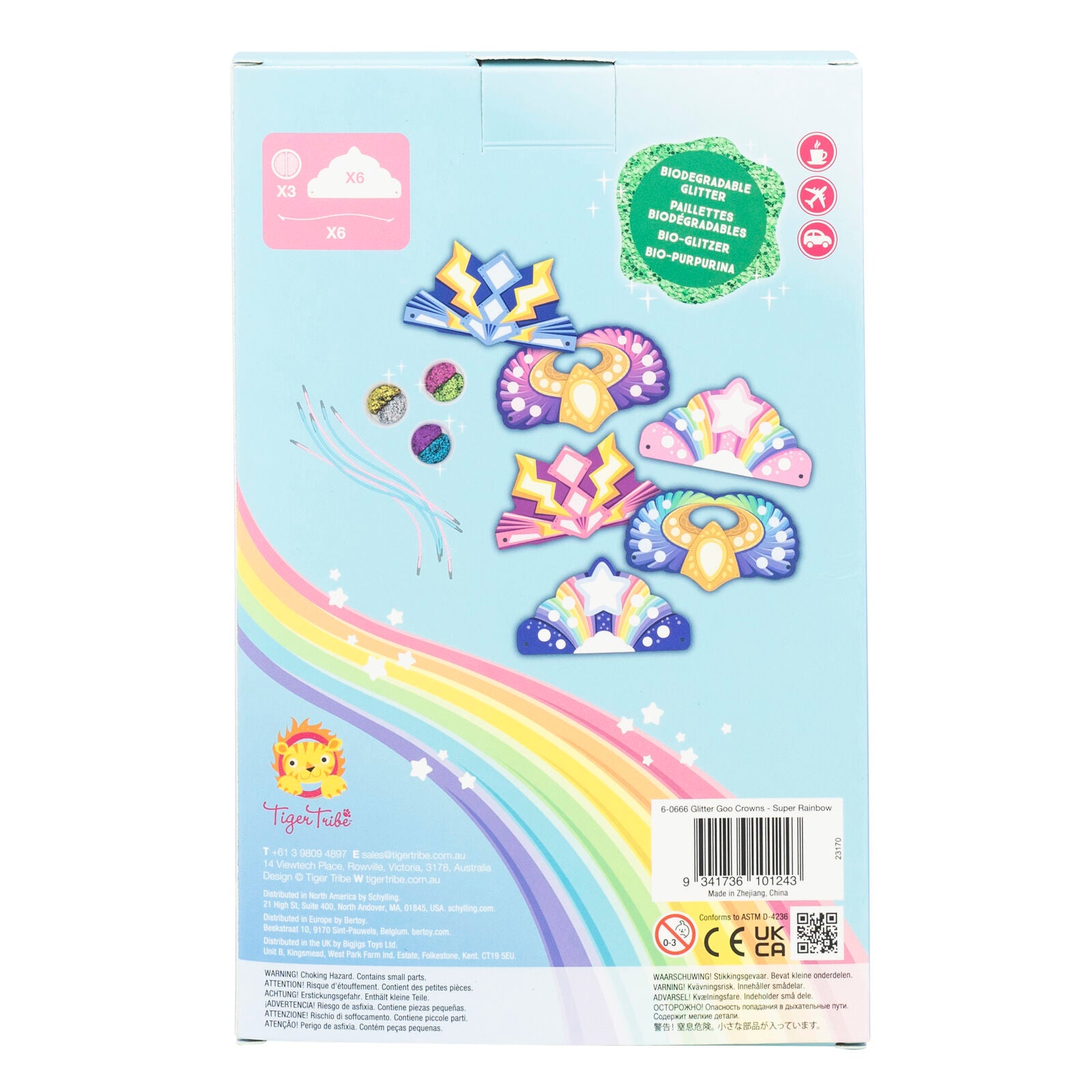Tiger Tribe Glitter Goo Crowns – Super Rainbow
