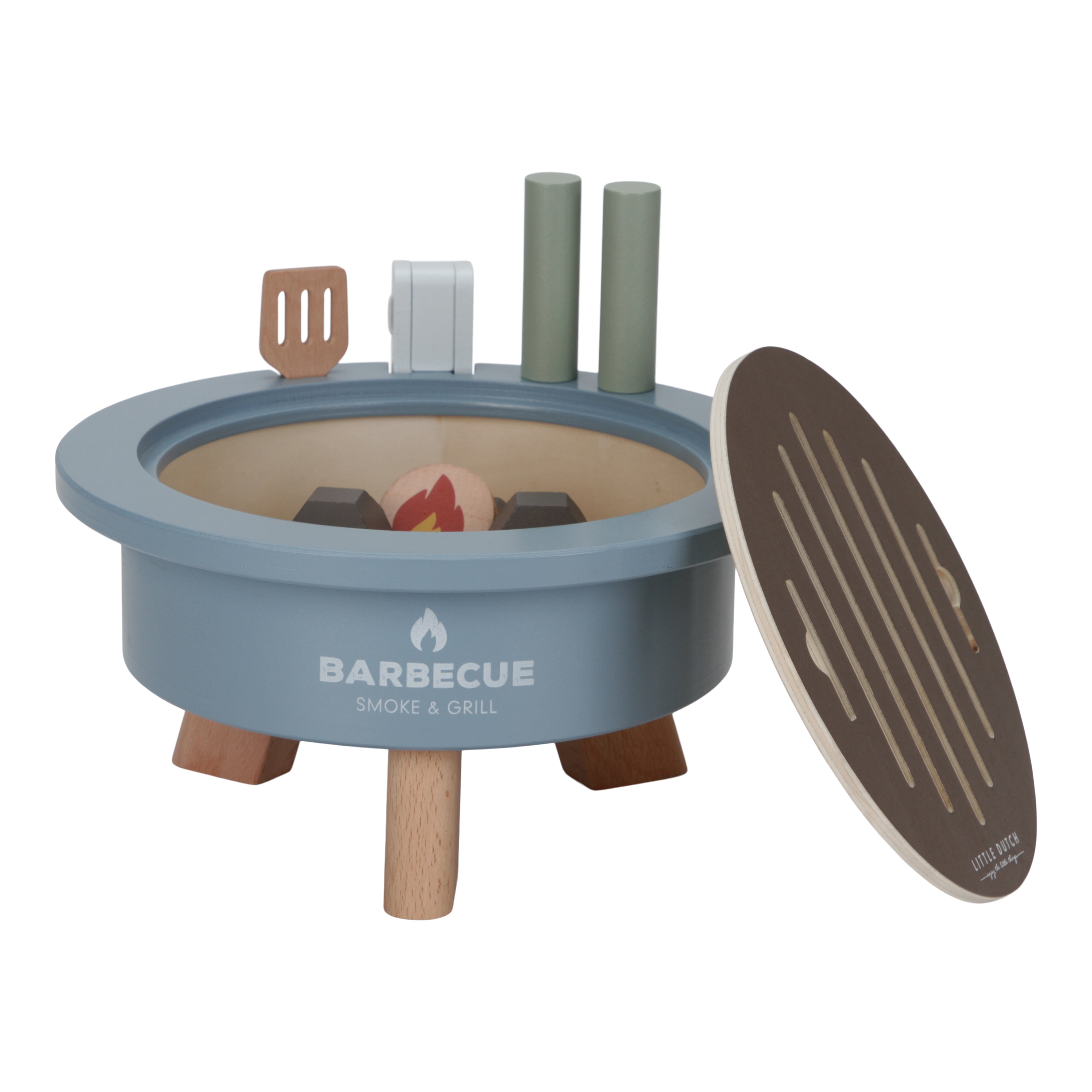 Little Dutch Wooden Barbecue Playset