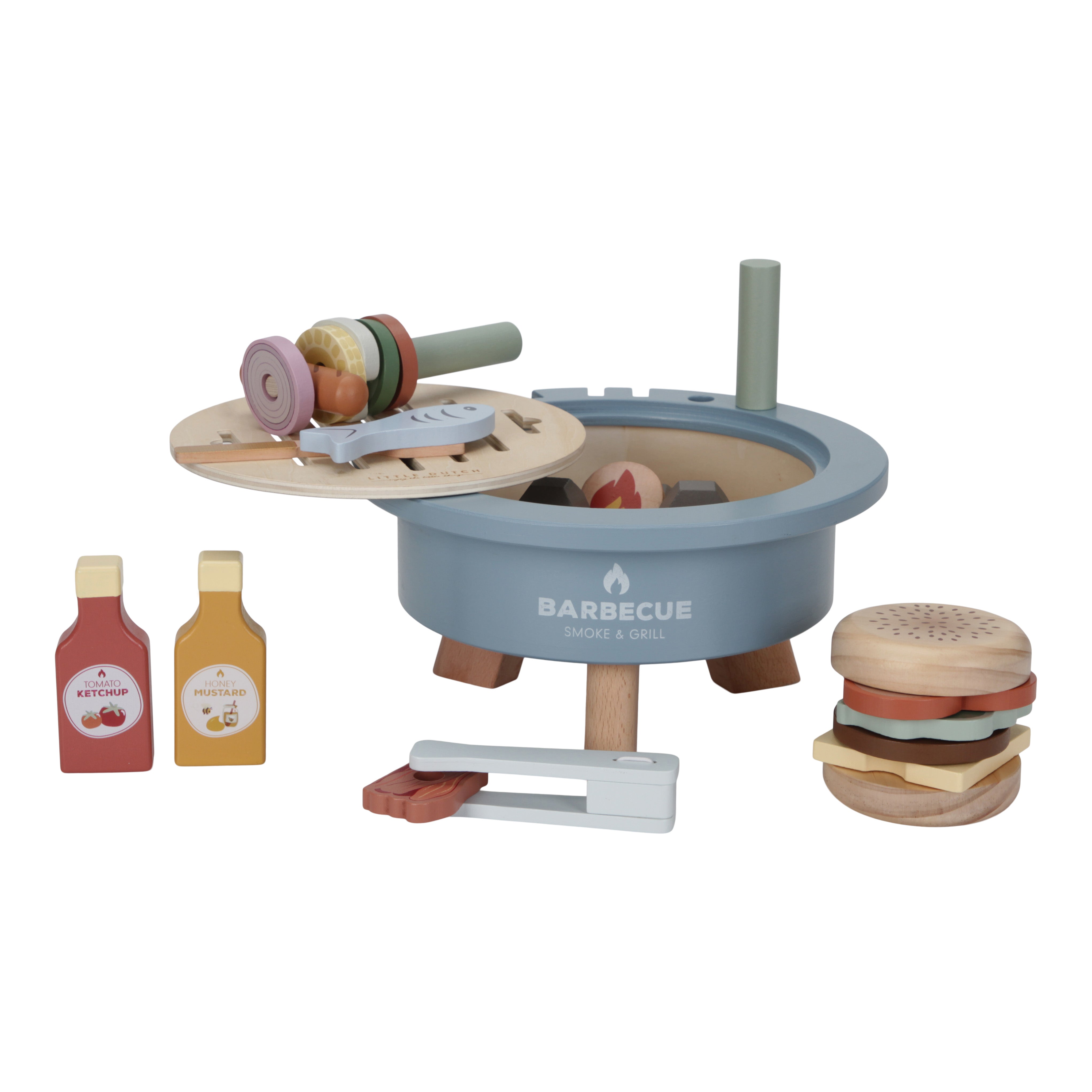 Little Dutch Wooden Barbecue Playset