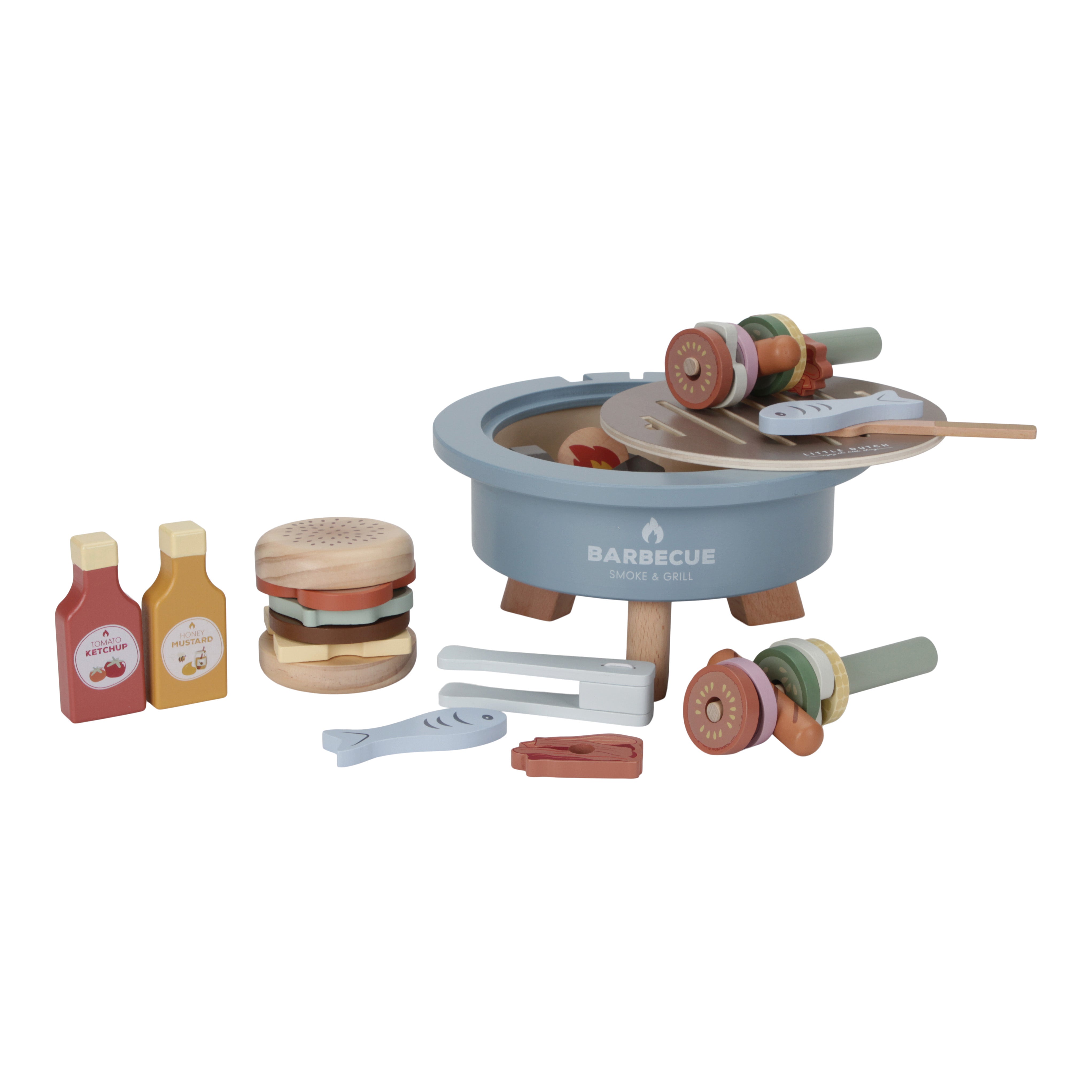 Little Dutch Wooden Barbecue Playset