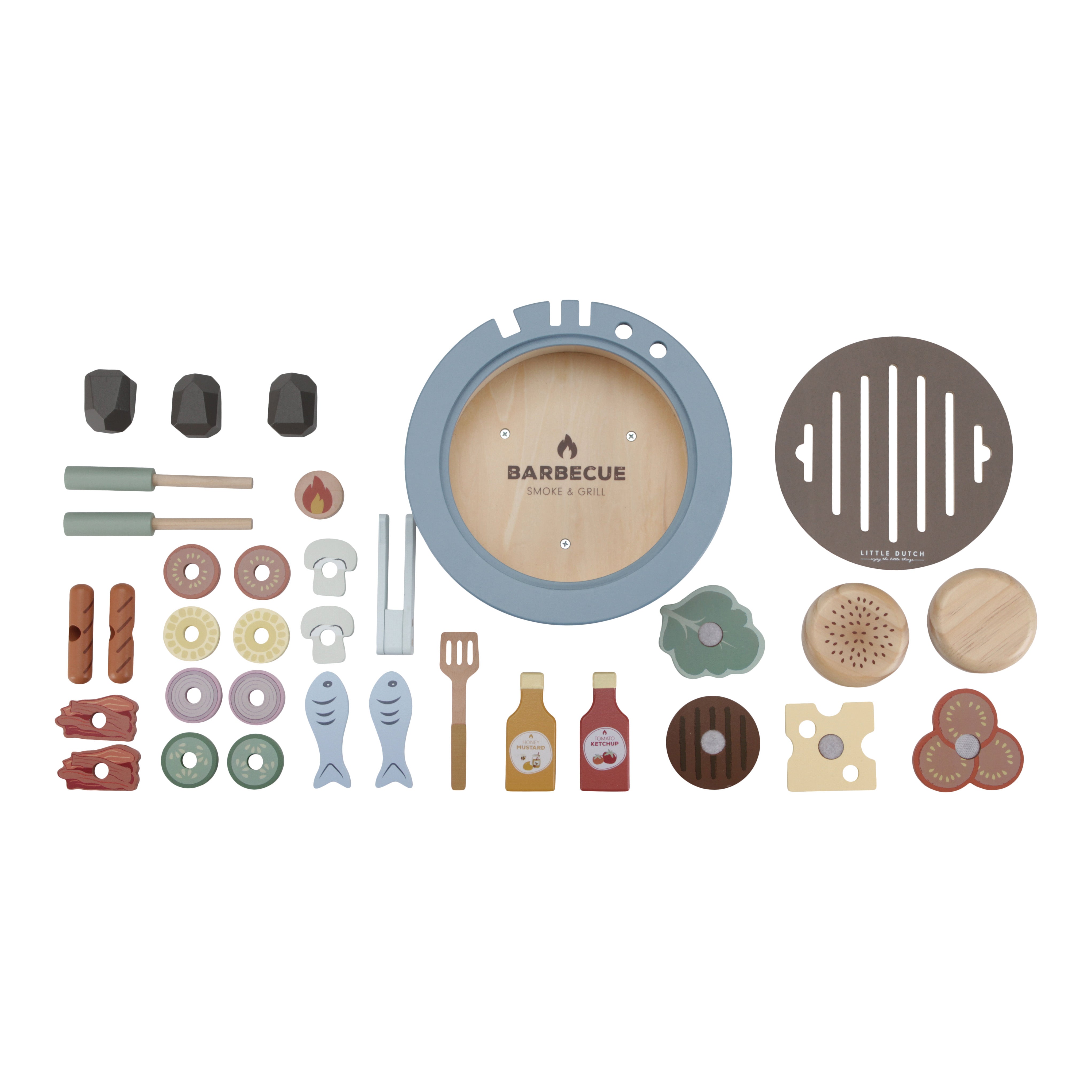 Little Dutch Wooden Barbecue Playset