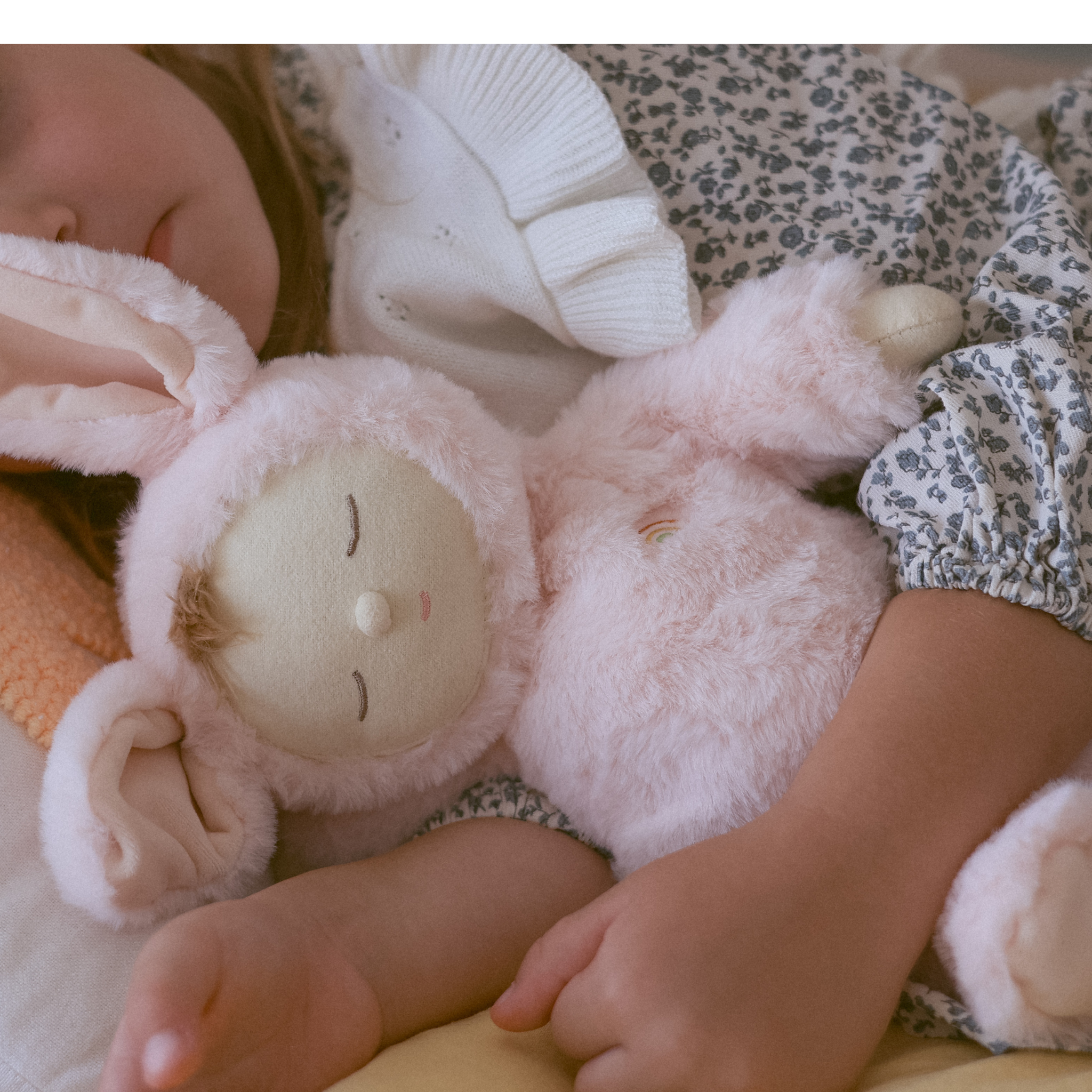 Olli Ella Lullaby Cozy Dinkum Doll – Bunny Moppet Pink