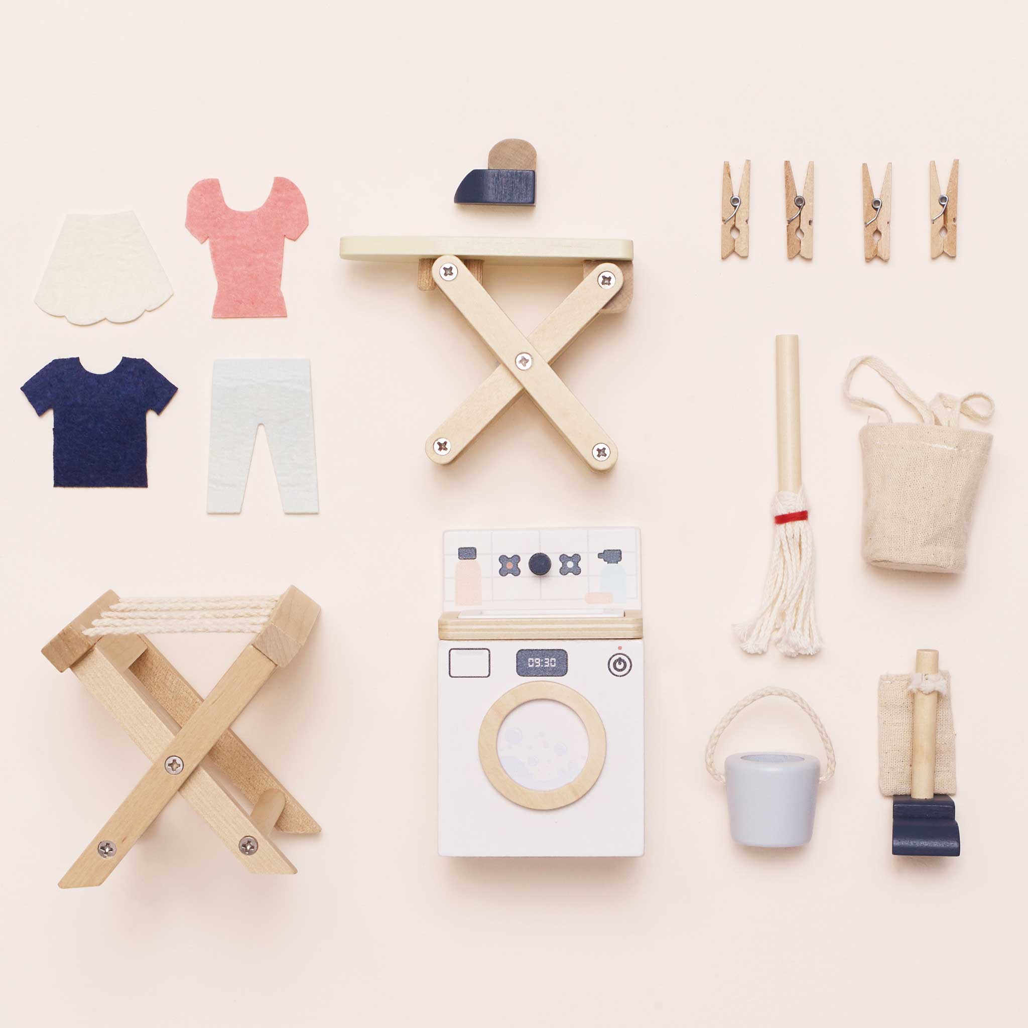 Le Toy Van Wooden Dollhouse Laundry Room