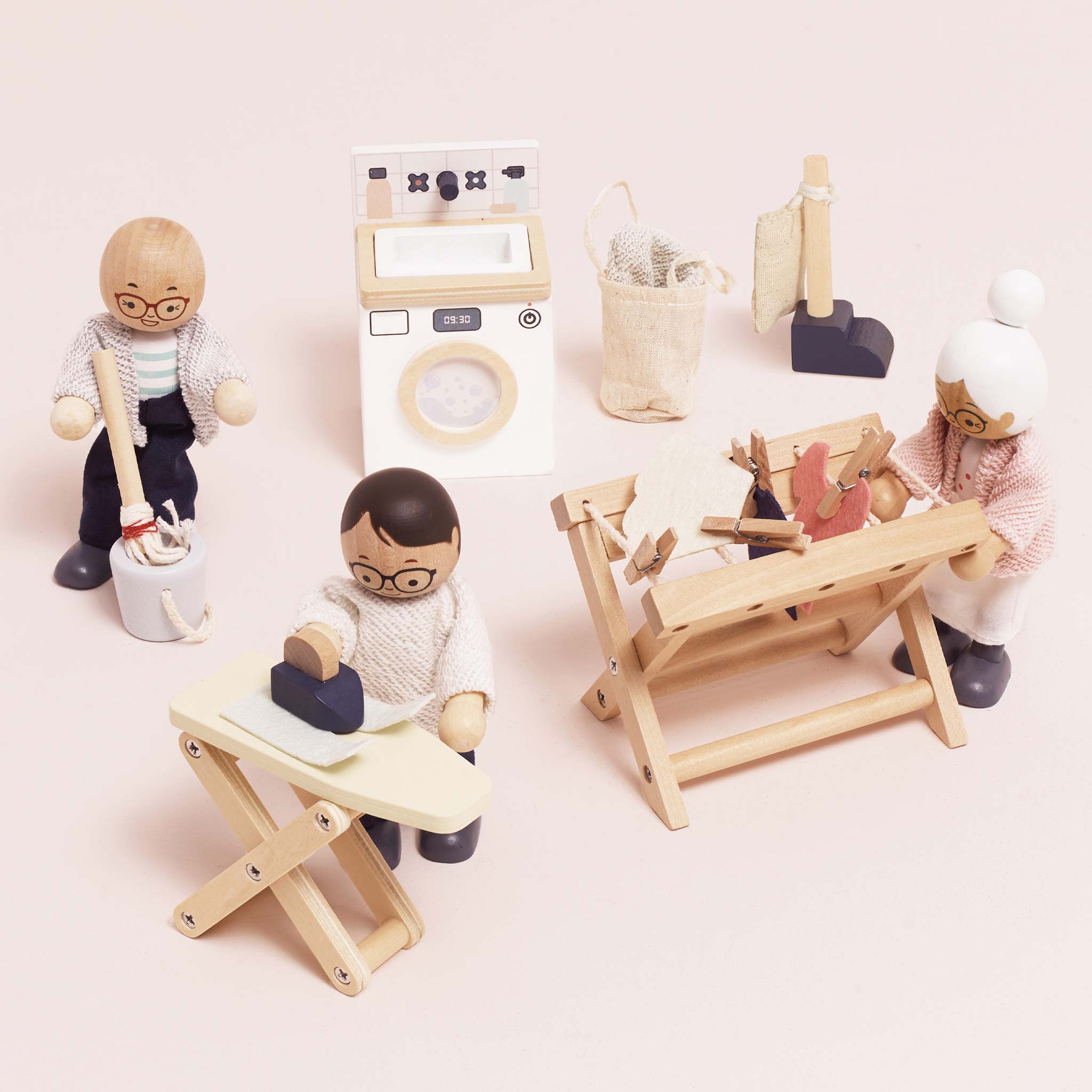 Le Toy Van Wooden Dollhouse Laundry Room