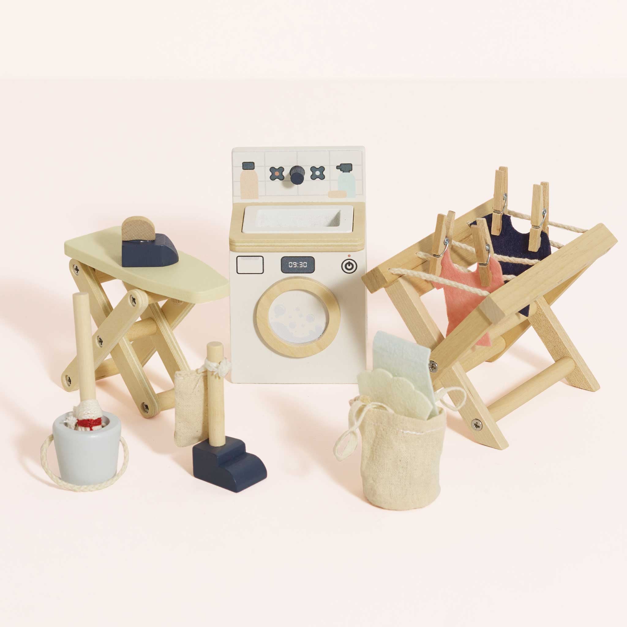 Le Toy Van Wooden Dollhouse Laundry Room