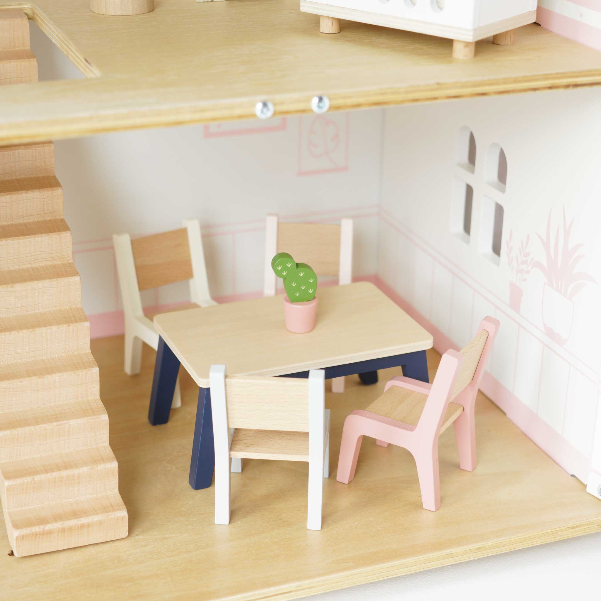 Le Toy Van Wooden Complete Dollhouse Furniture Set