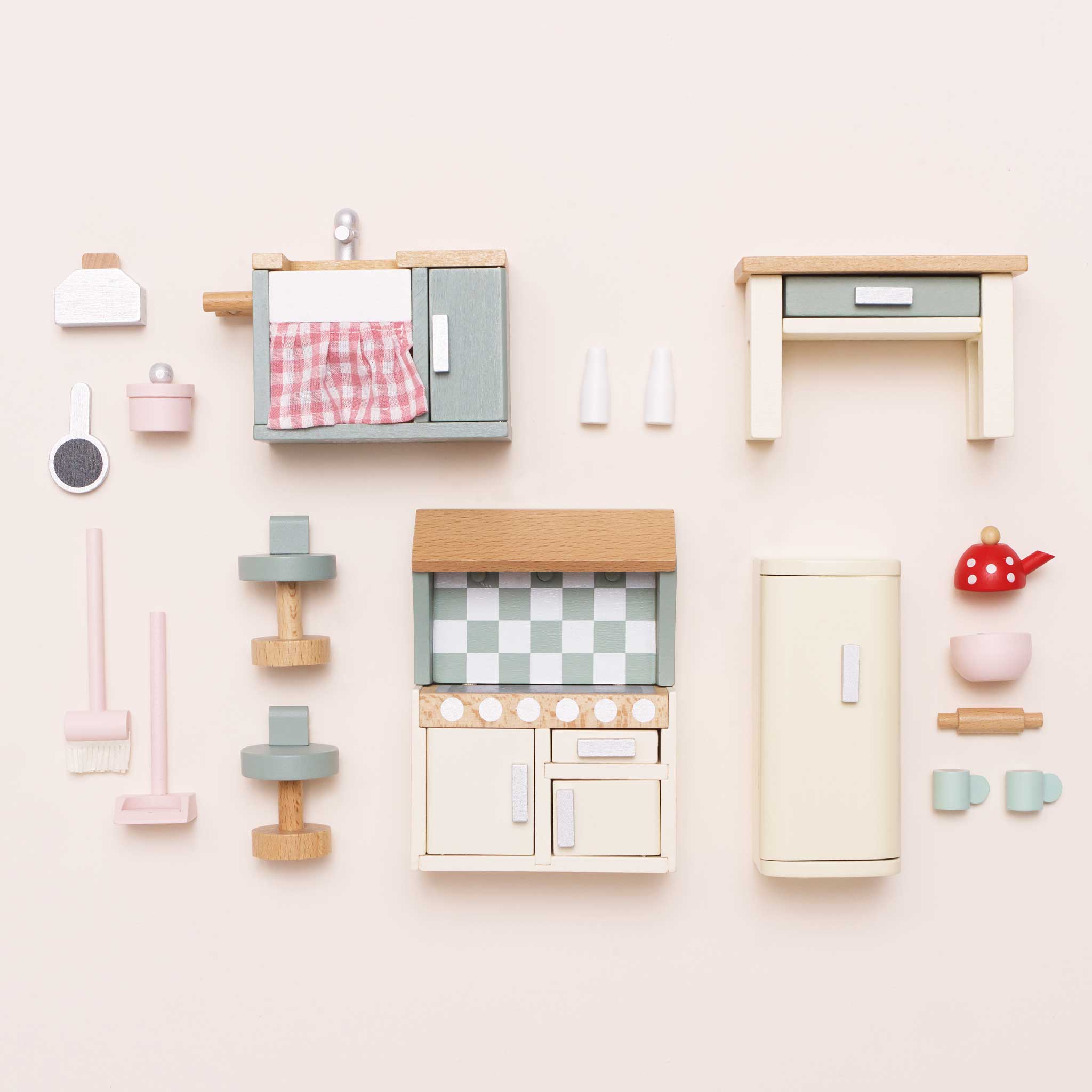 Le Toy Van Wooden Dollhouse Kitchen Set