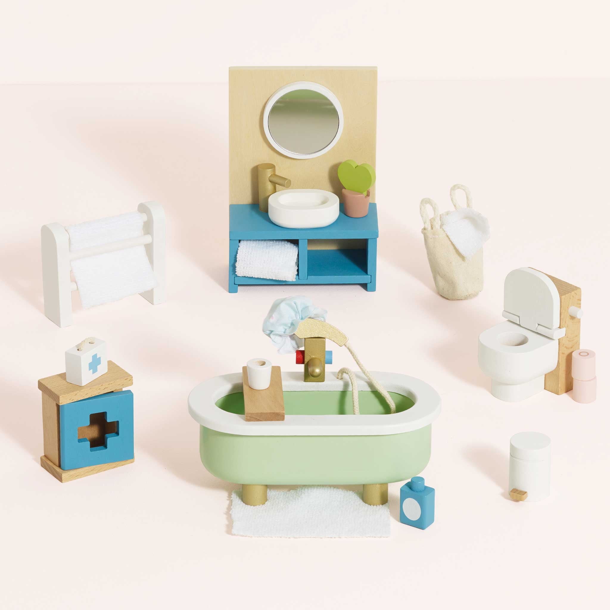 Le Toy Van Wooden Dollhouse Bathroom