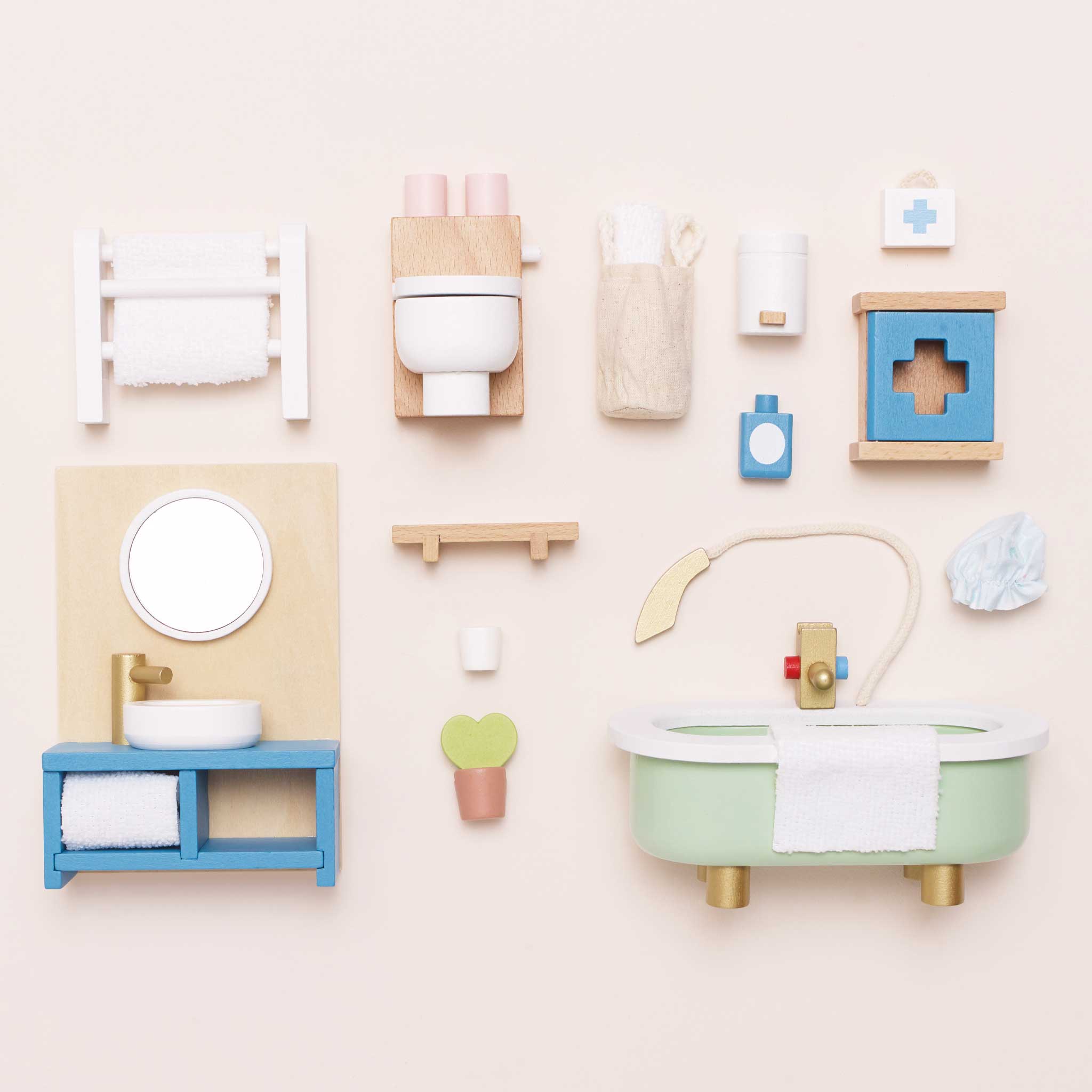 Le Toy Van Wooden Dollhouse Bathroom