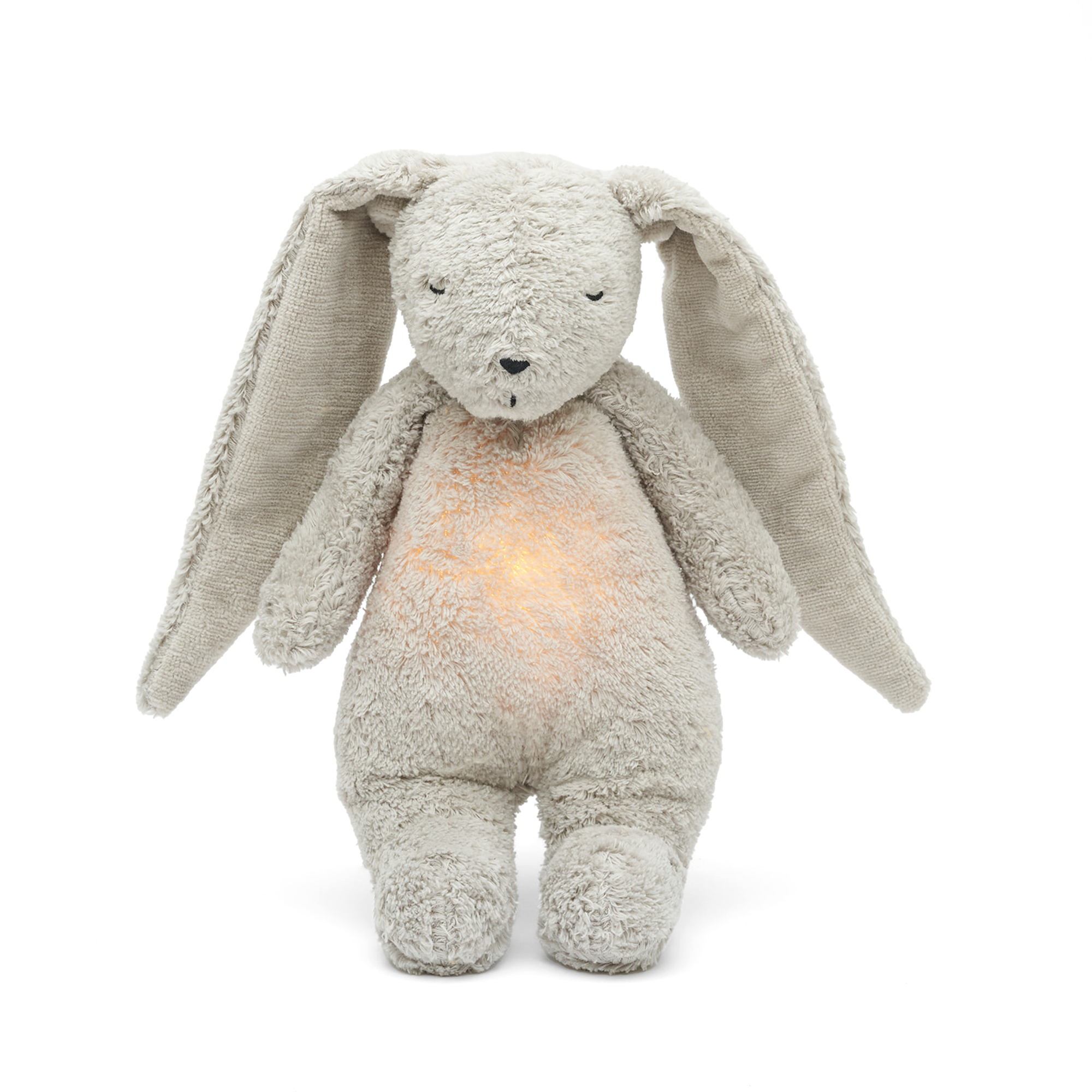 Moonie® Organic Humming Bunny with Lamp – Grey