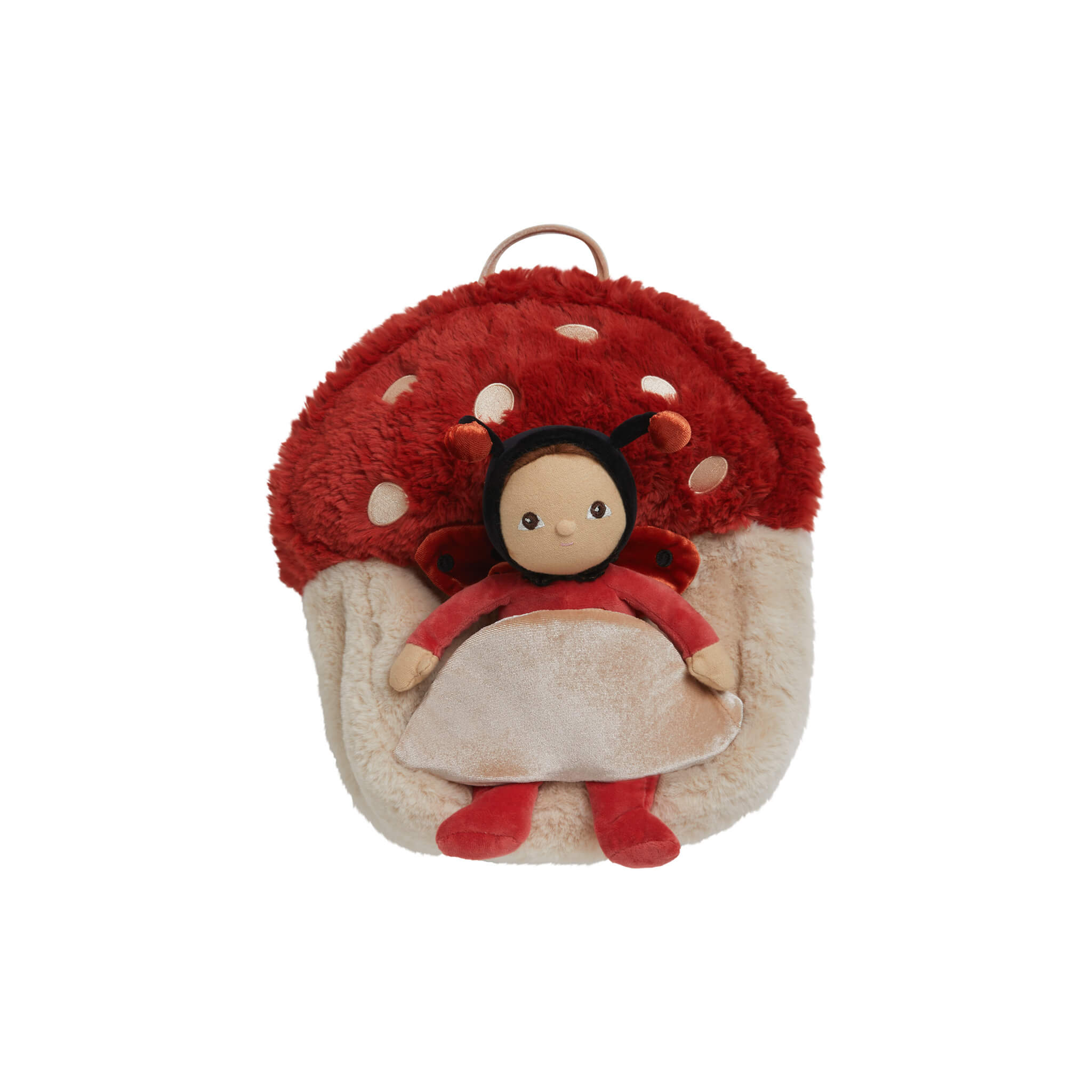 Olli Ella Hopalong Mushroom Backpack – Red