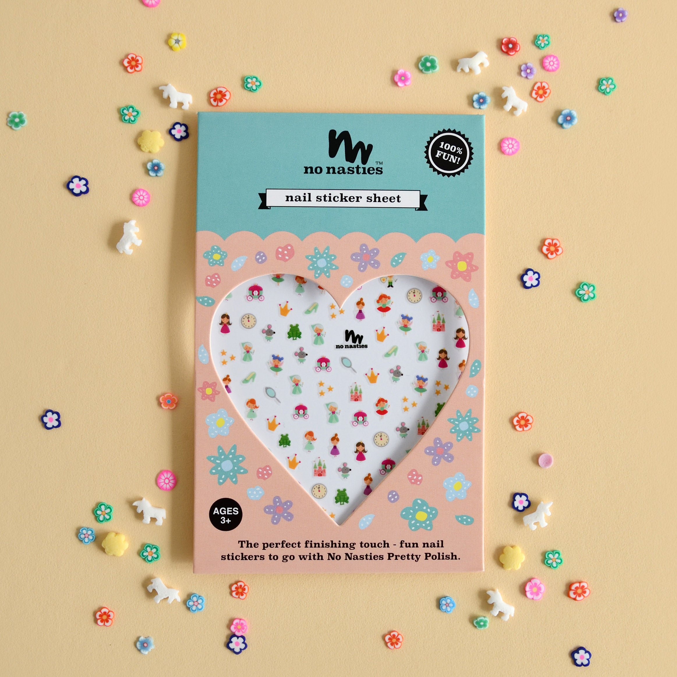 No Nasties Kids Nail Sticker Sheet – Princess