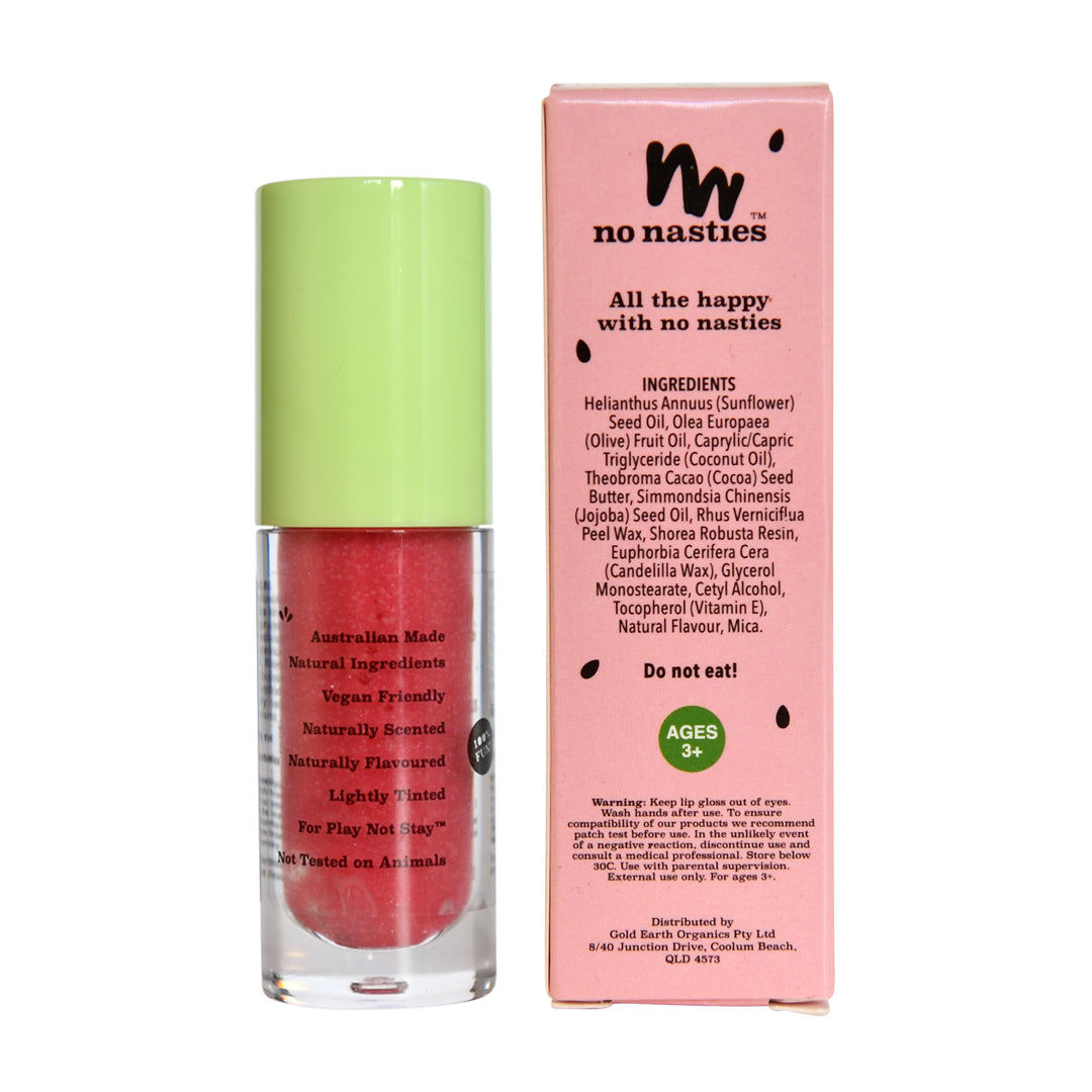 No Nasties Kids Lip Gloss Wand – Juicy Watermelon