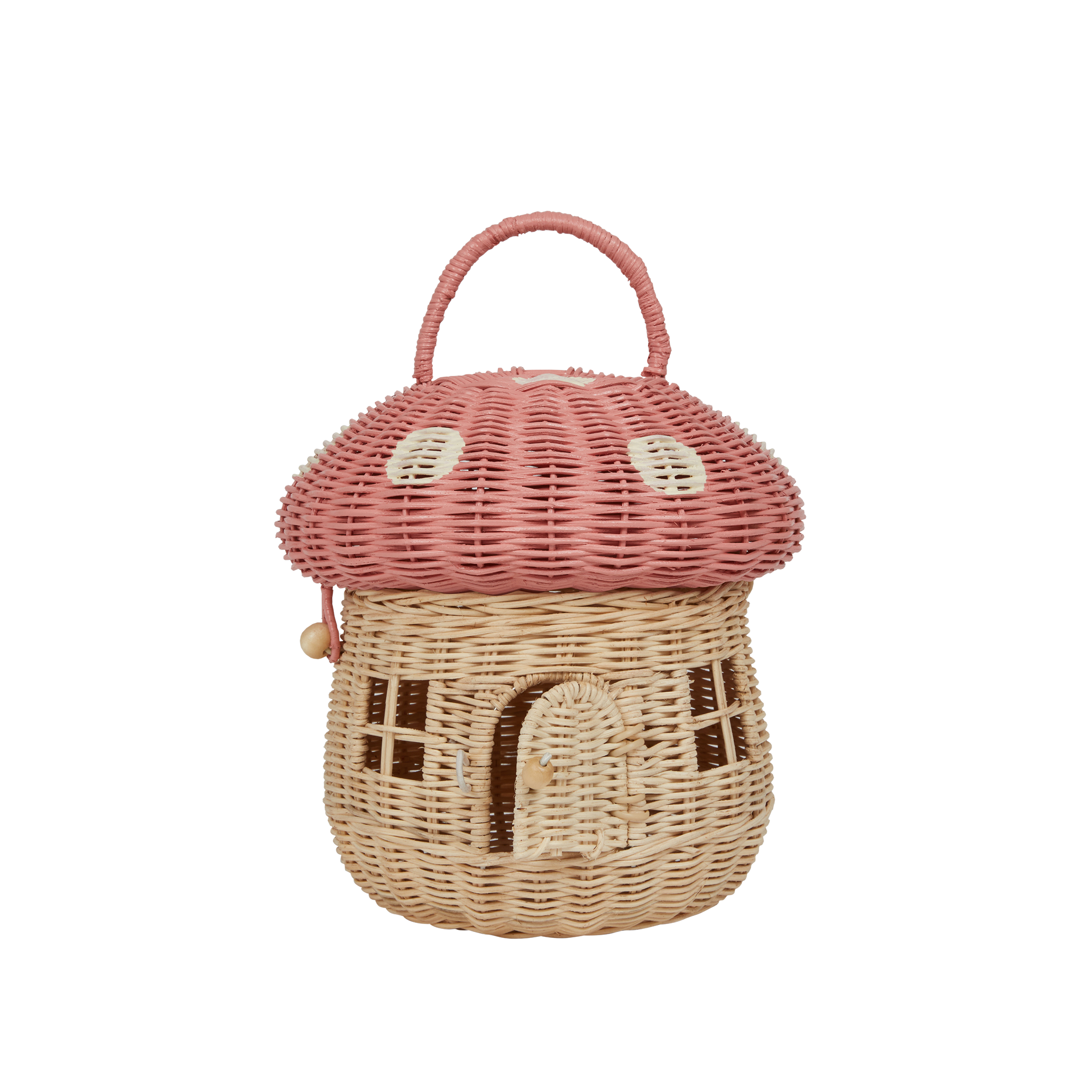 Olli Ella Rattan Mushroom Basket – Musk