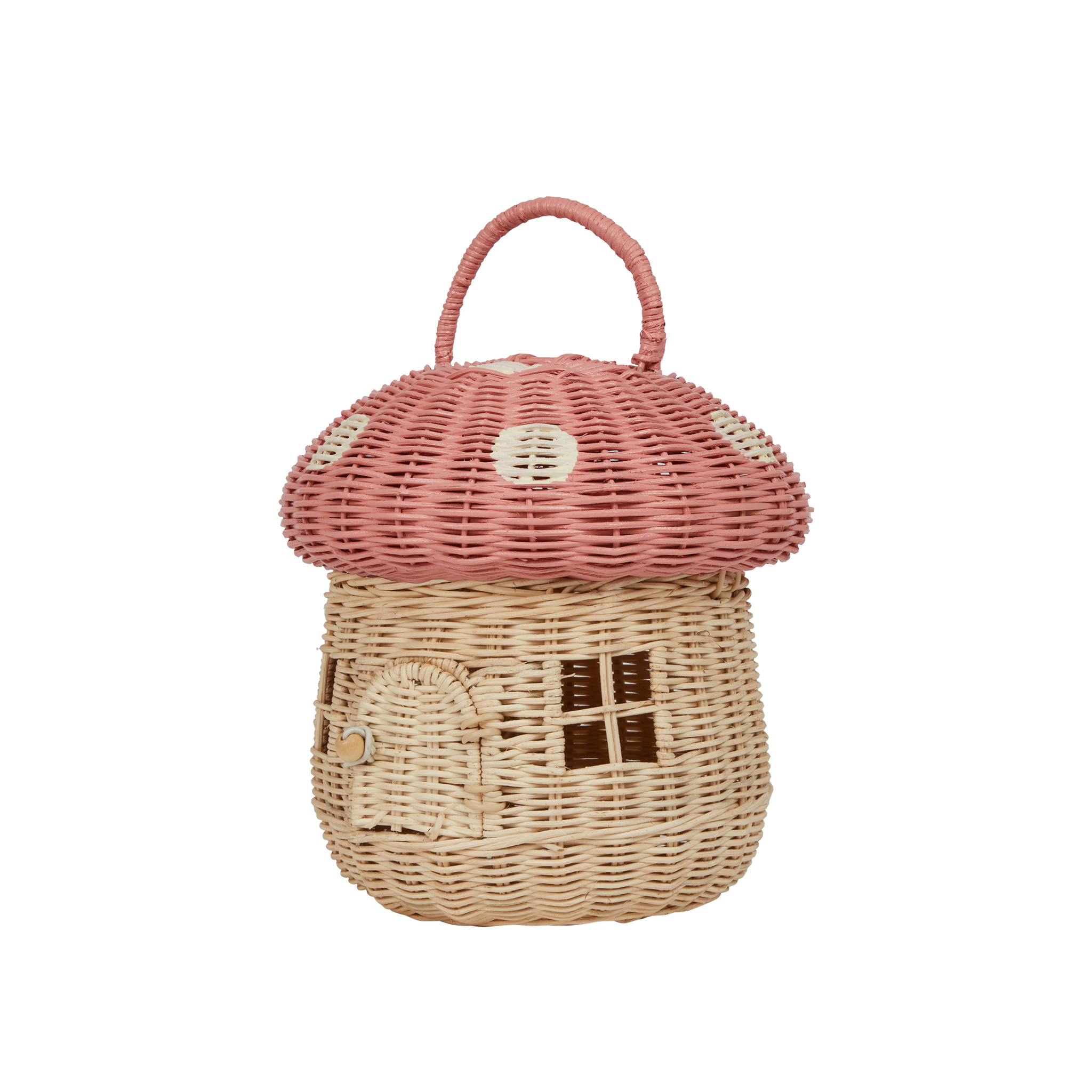 Olli Ella Rattan Mushroom Basket – Musk