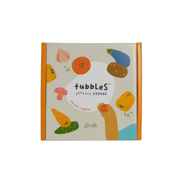 Olli Ella Tubbles Sensory Stones – Vibrant Veggies