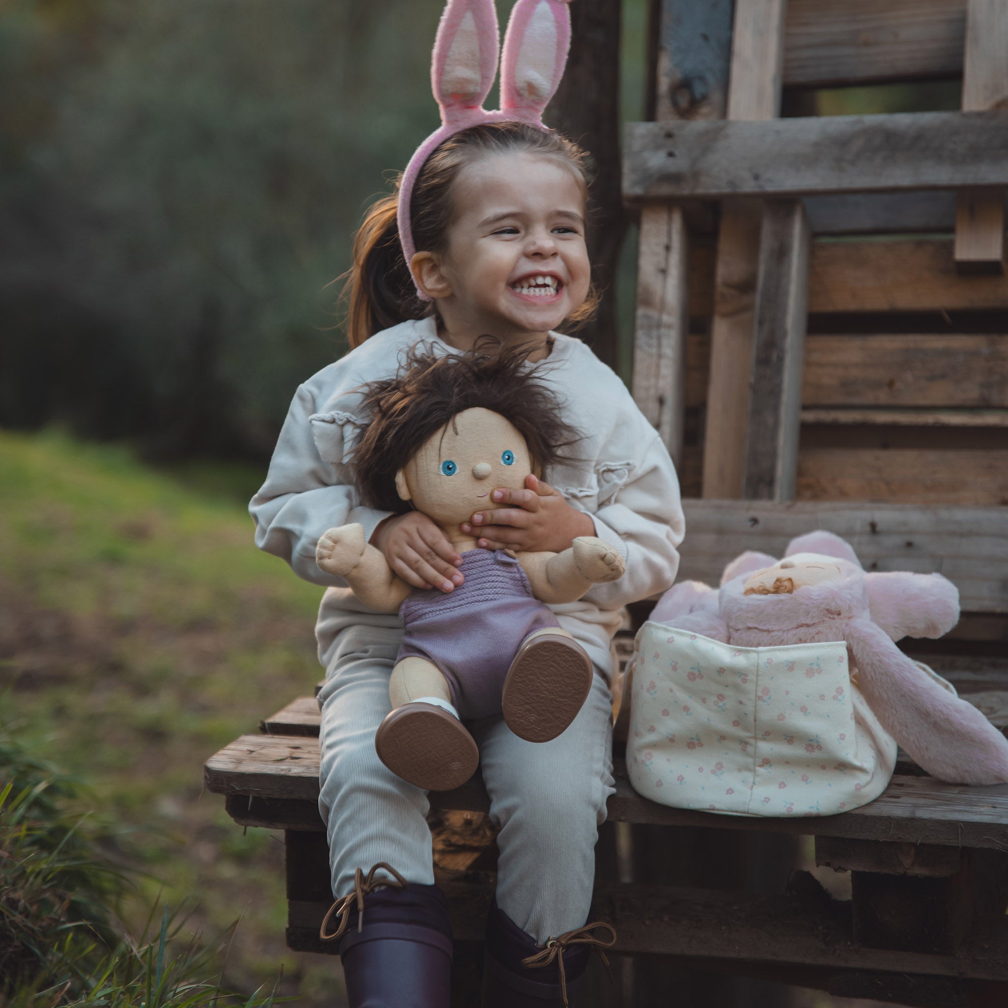 Olli Ella Dinkum Doll Carry Cot – Pansy