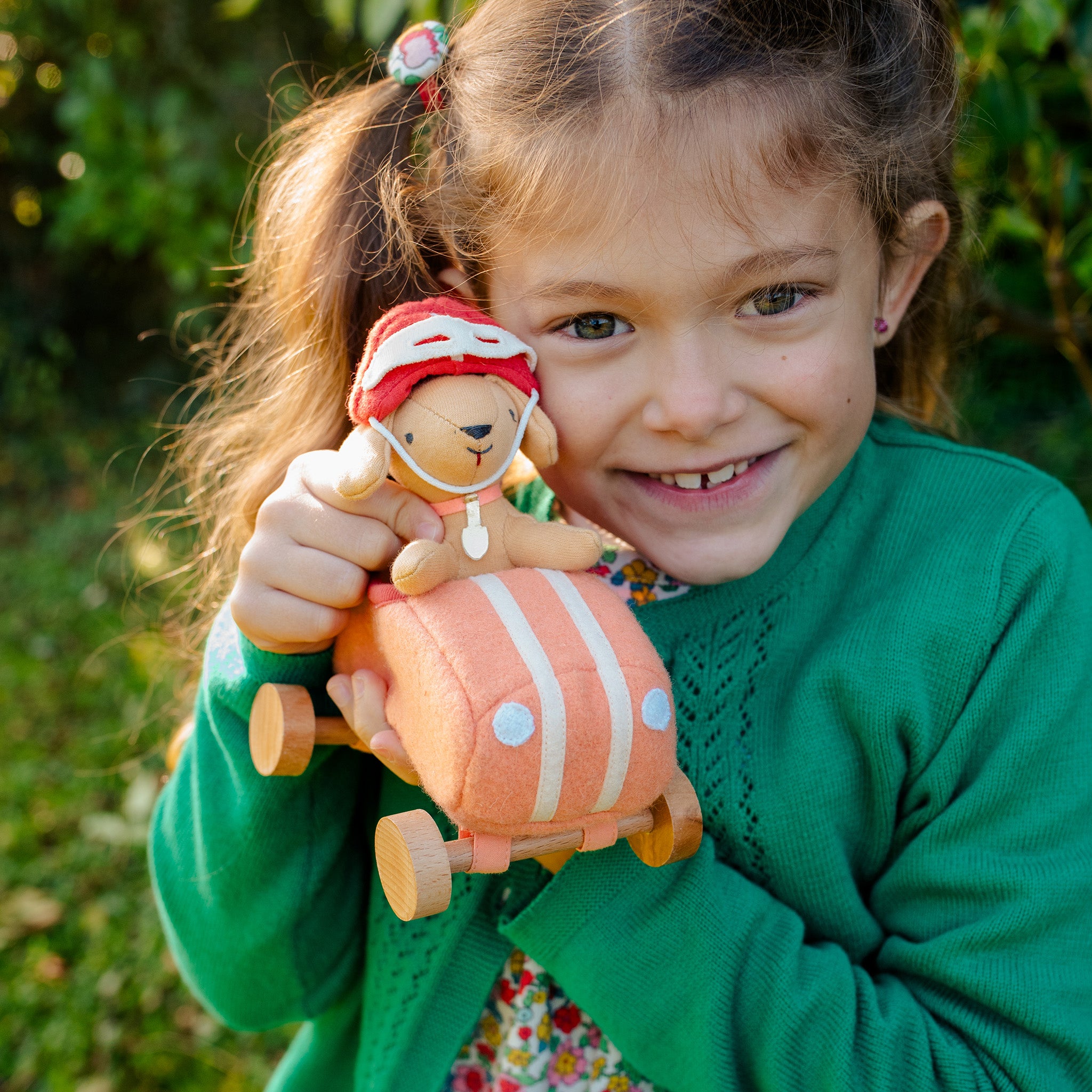 Olli Ella Holdie Dog-Go Racer Girl – Pink