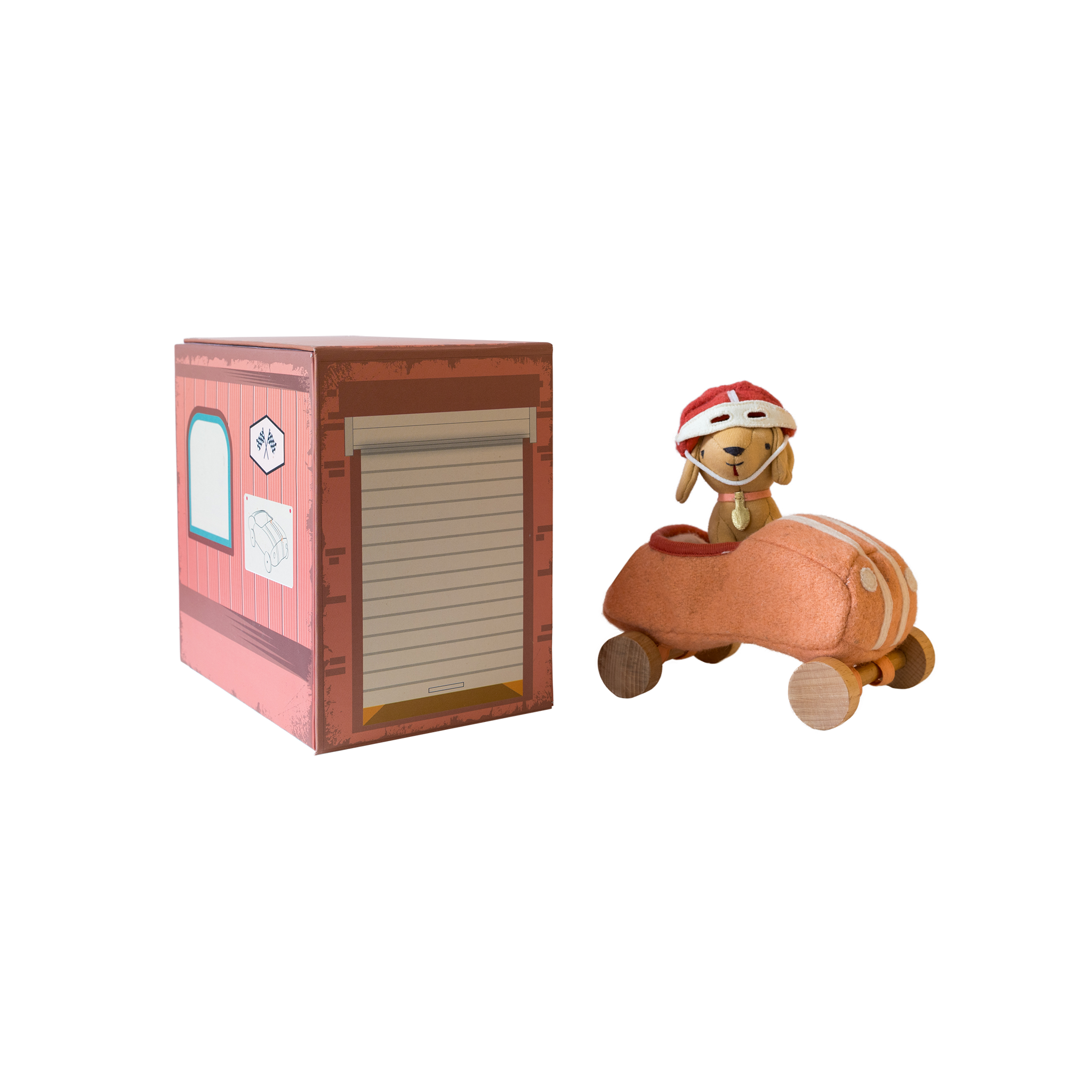 Olli Ella Holdie Dog-Go Racer Girl – Pink