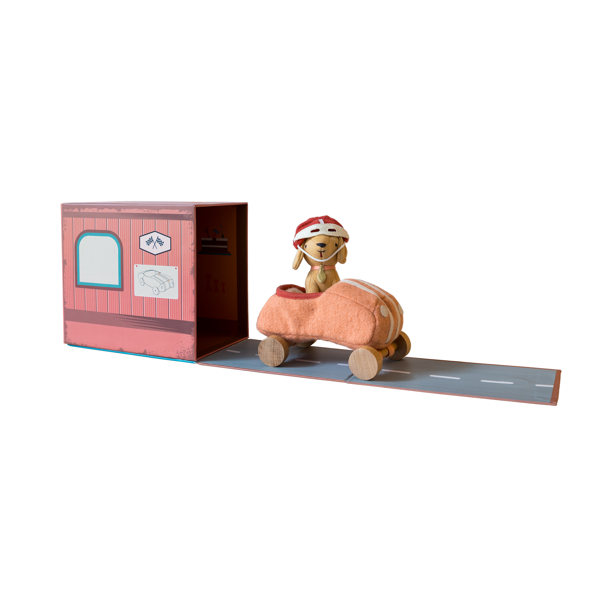 Olli Ella Holdie Dog-Go Racer Girl – Pink