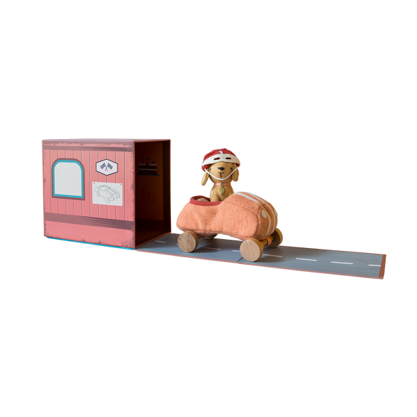 Olli Ella Holdie Dog-Go Racer Girl – Pink