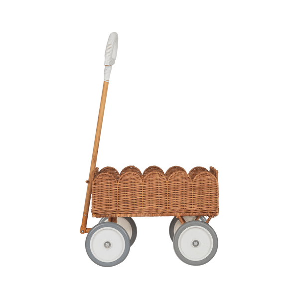 Olli Ella Rattan Petal Wonder Wagon – Natural
