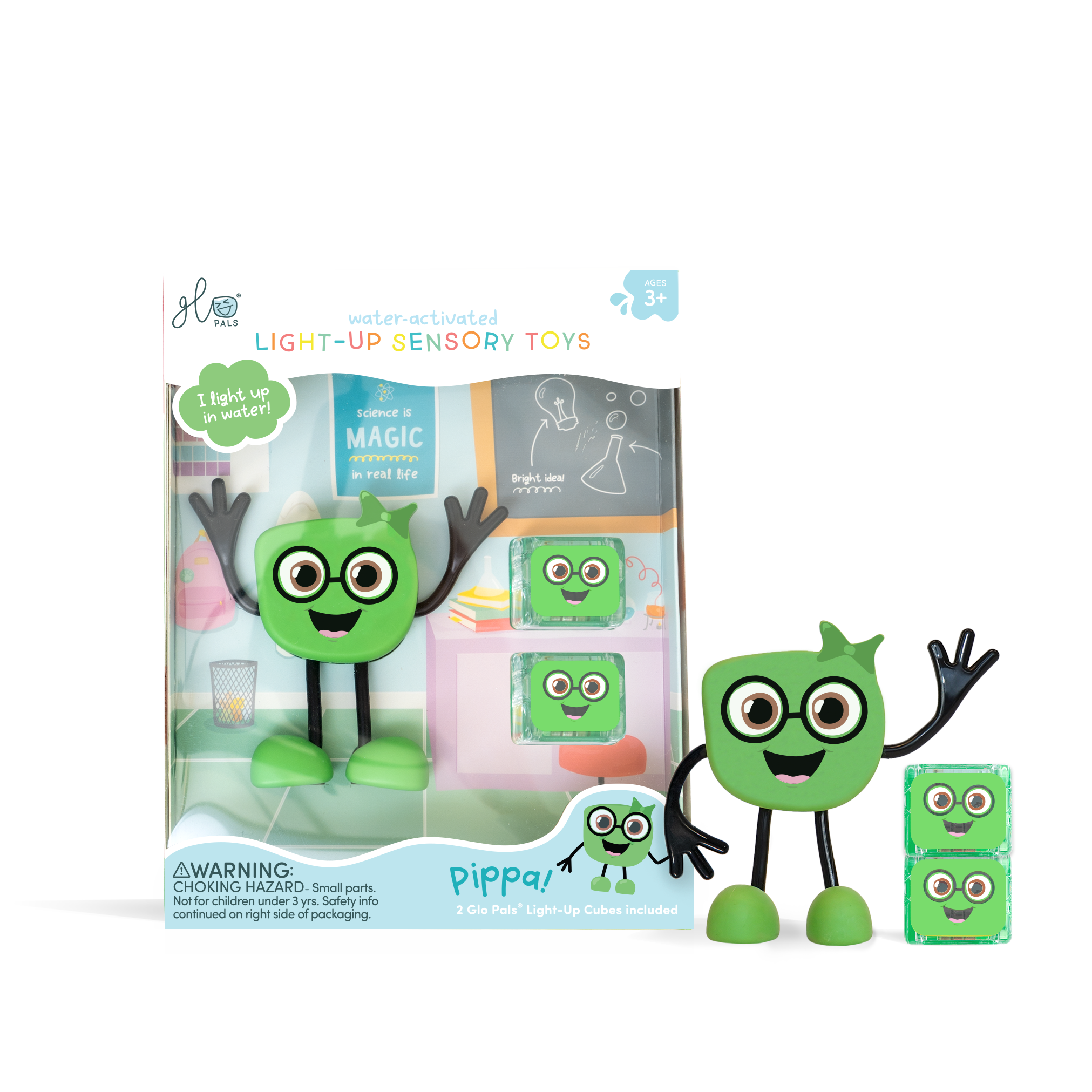 Glo Pals® Water Activated Light-Up Sensory Toys – Pippa