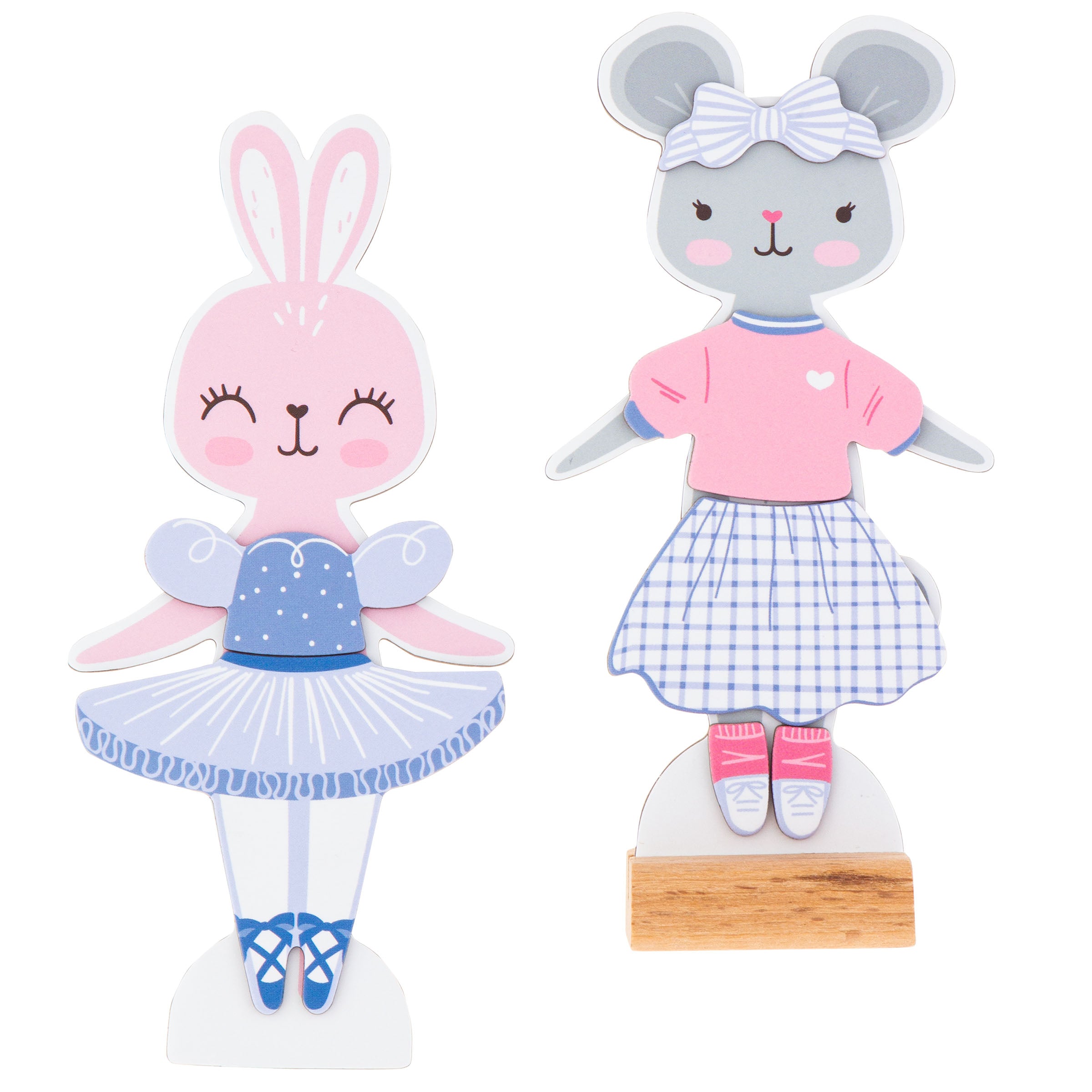 Stephen Joseph Magnetic Dress Up Box Set – Bunny & Mouse