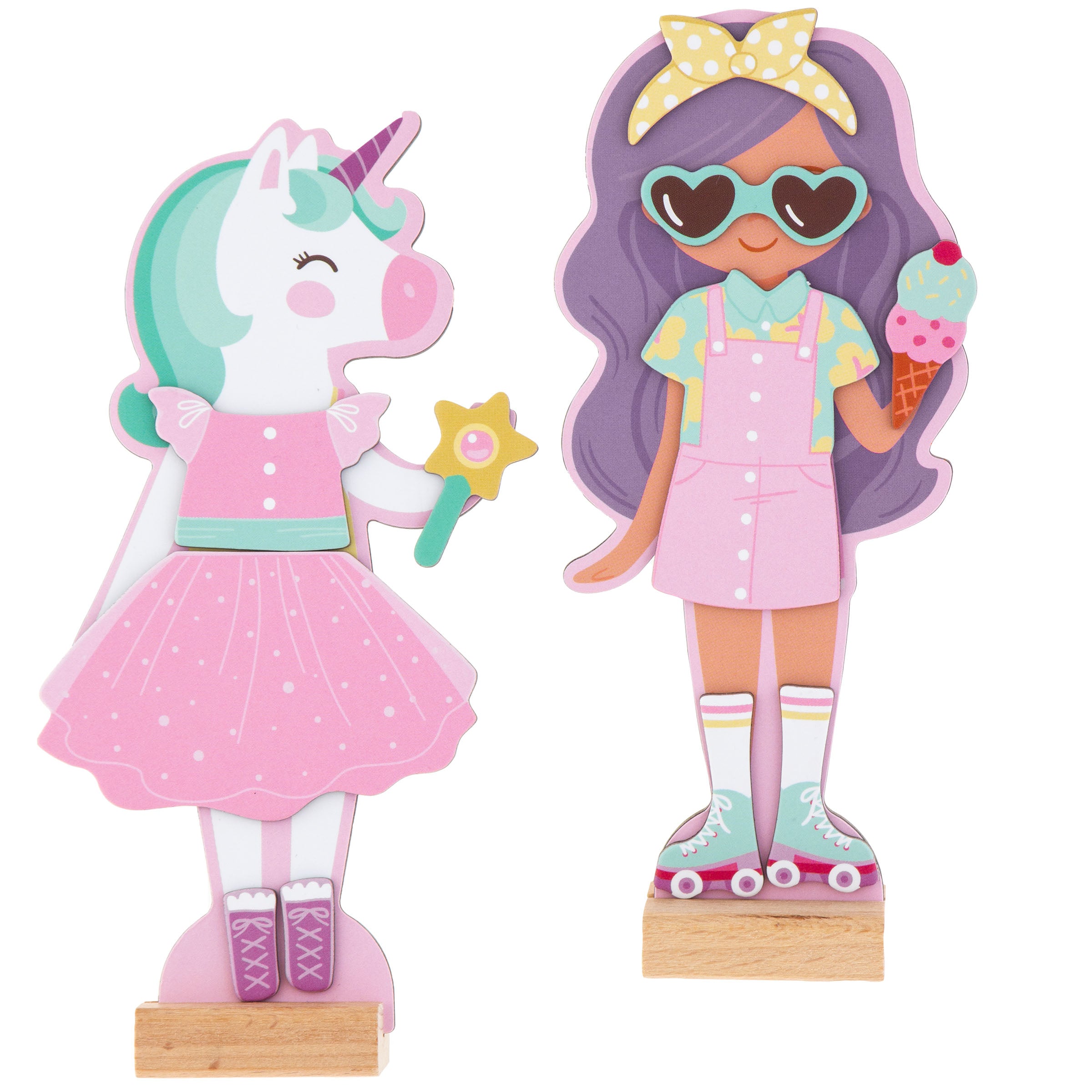 Stephen Joseph Magnetic Dress Up Box Set – Unicorn & Princess