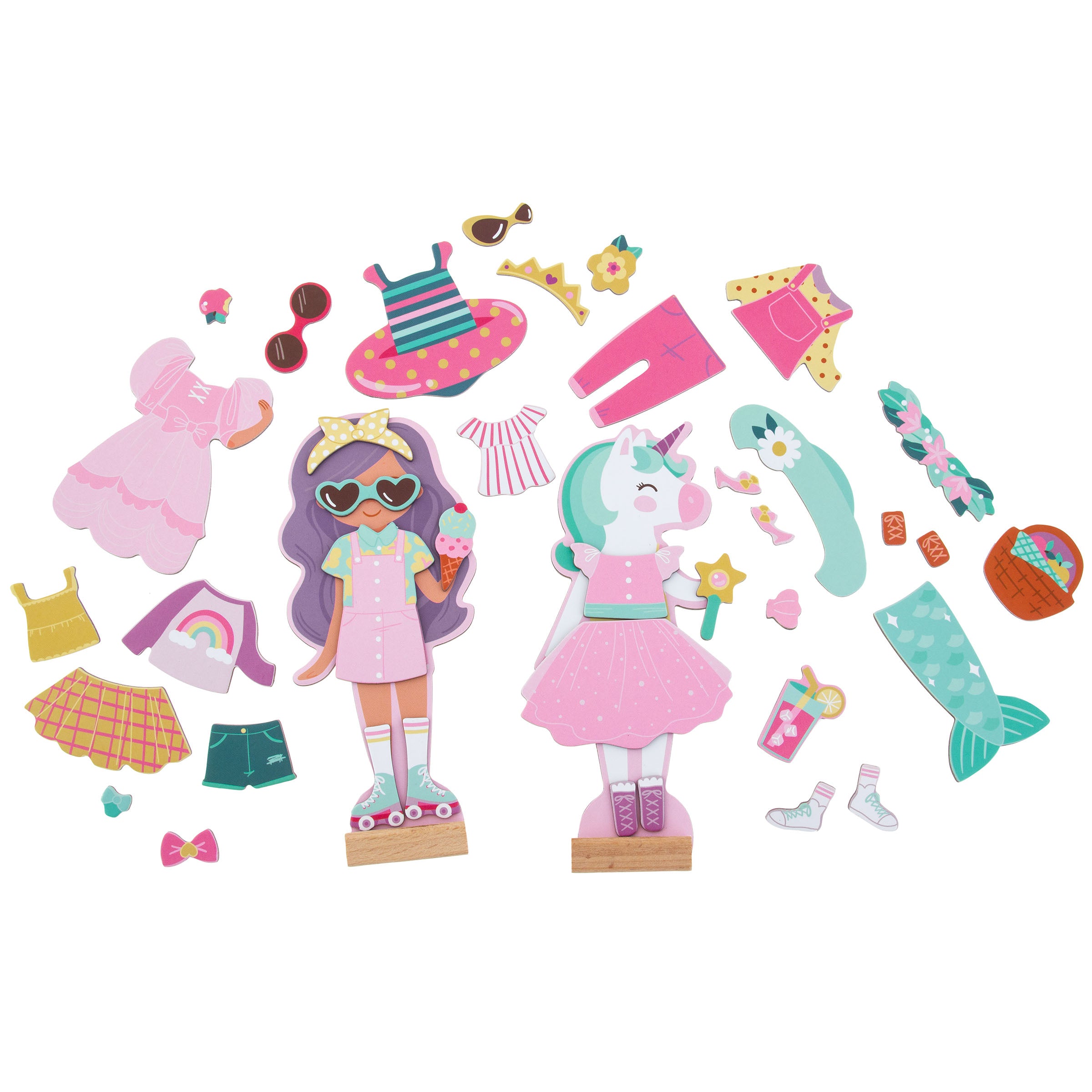 Stephen Joseph Magnetic Dress Up Box Set – Unicorn & Princess