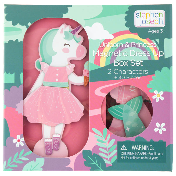 Stephen Joseph Magnetic Dress Up Box Set – Unicorn & Princess