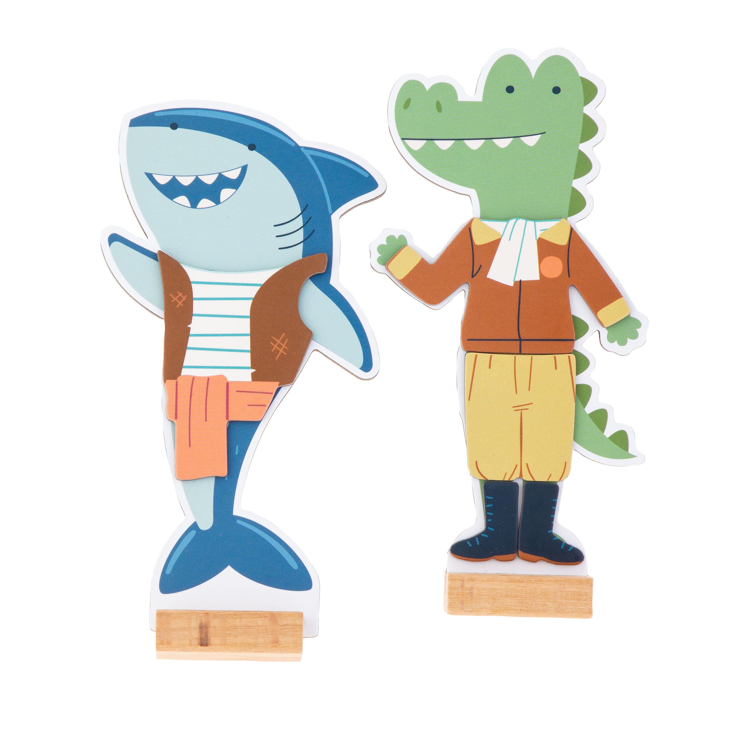 Stephen Joseph Magnetic Dress Up Box Set – Shark & Gator