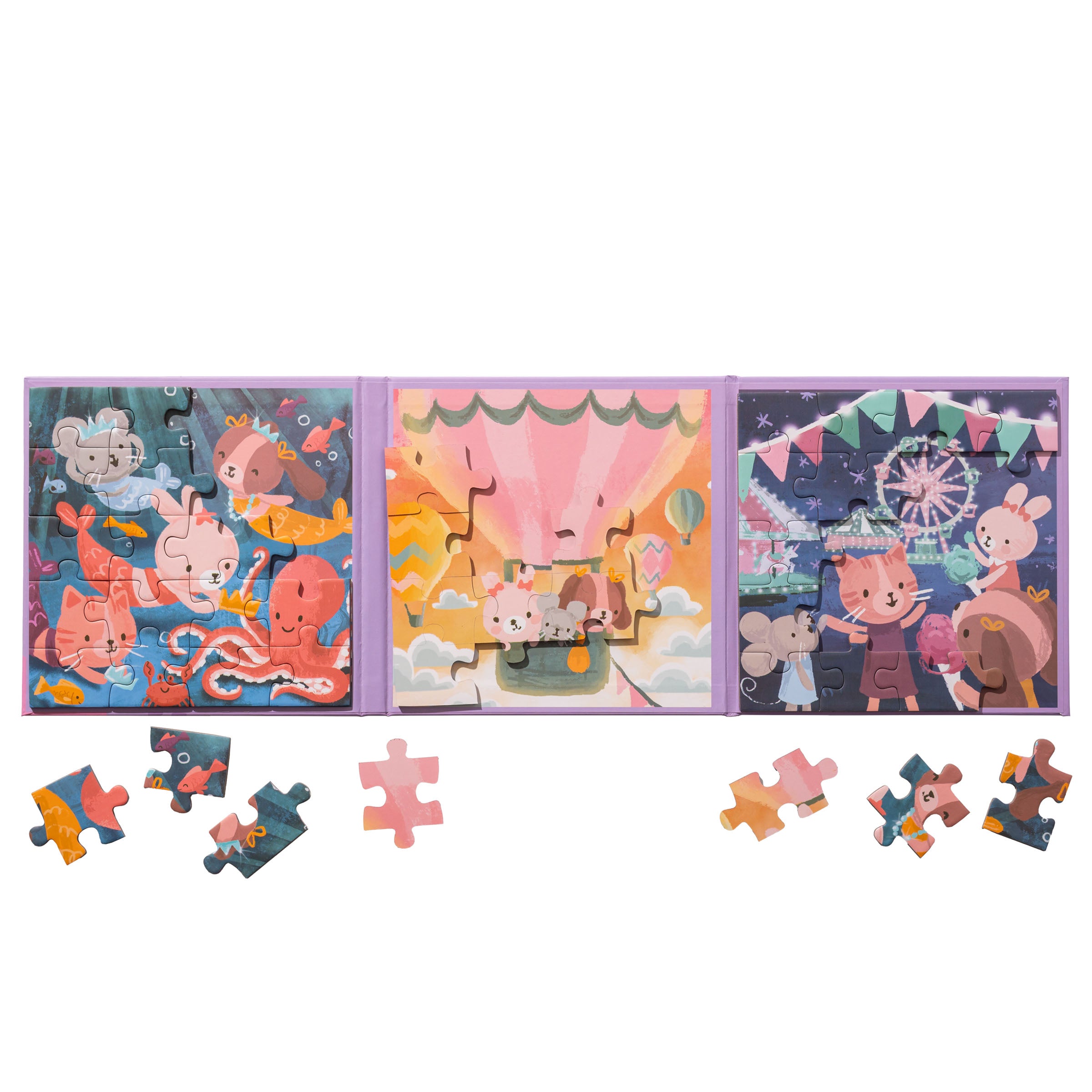 Stephen Joseph 4-In-1 Magnetic Puzzle Book – Fairytale