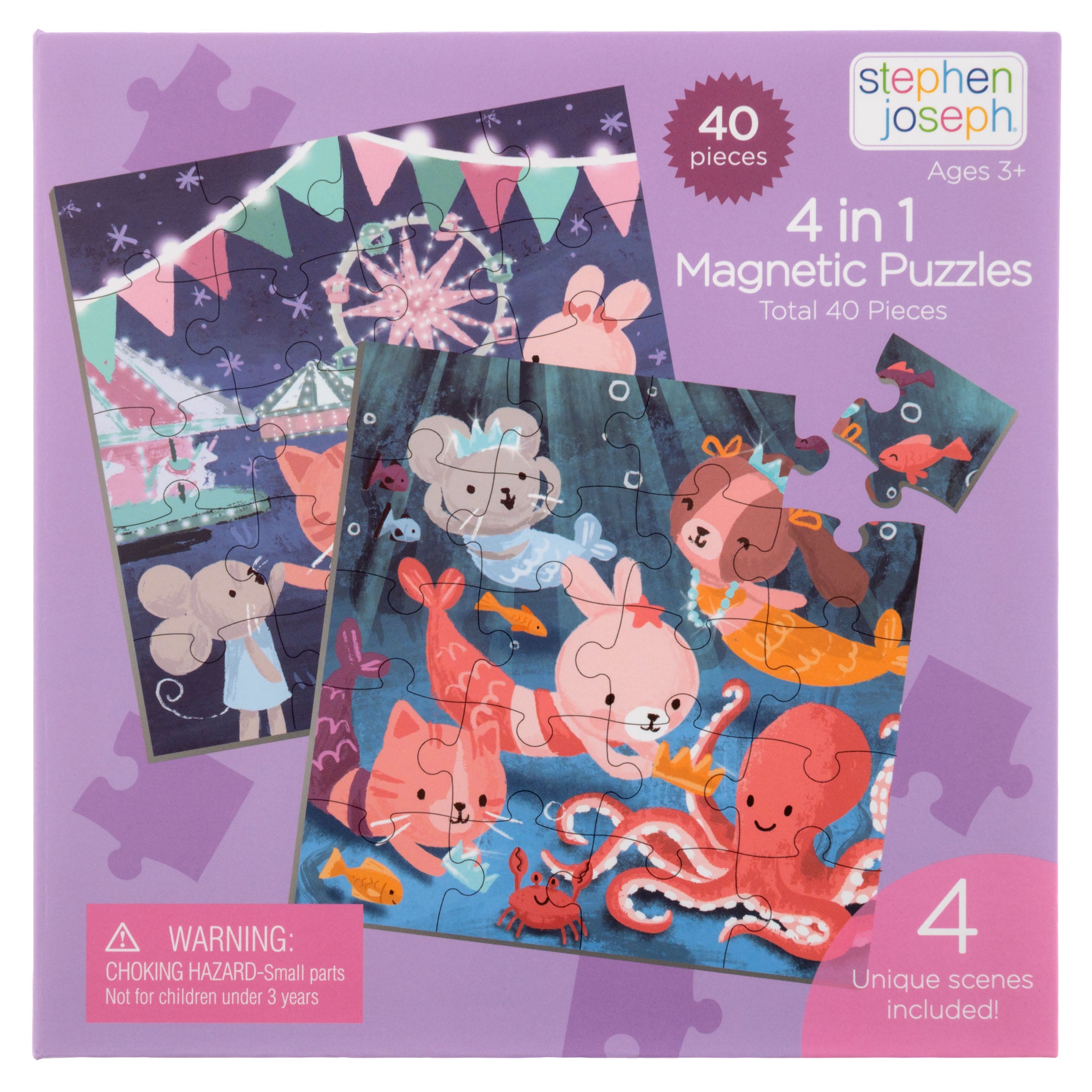 Stephen Joseph 4-In-1 Magnetic Puzzle Book – Fairytale