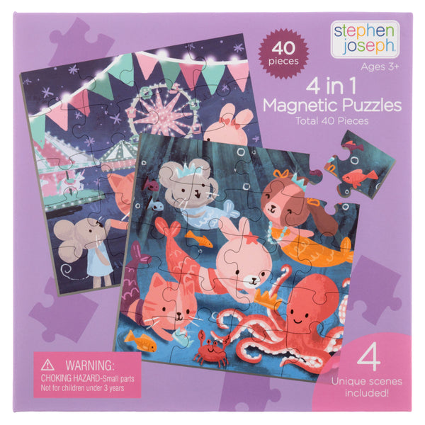 Stephen Joseph 4-In-1 Magnetic Puzzle Book – Fairytale