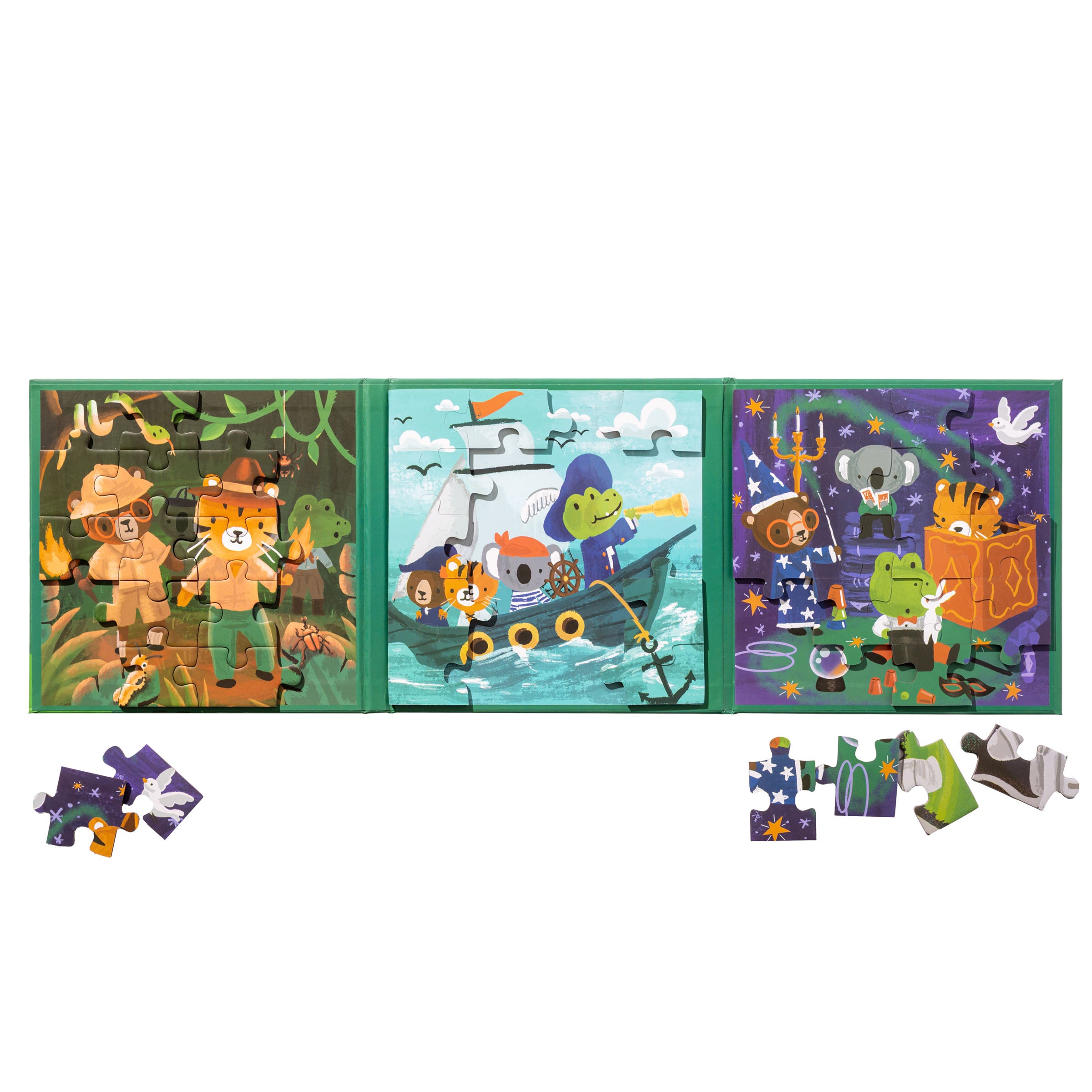 Stephen Joseph 4-In-1 Magnetic Puzzle Book – Adventure