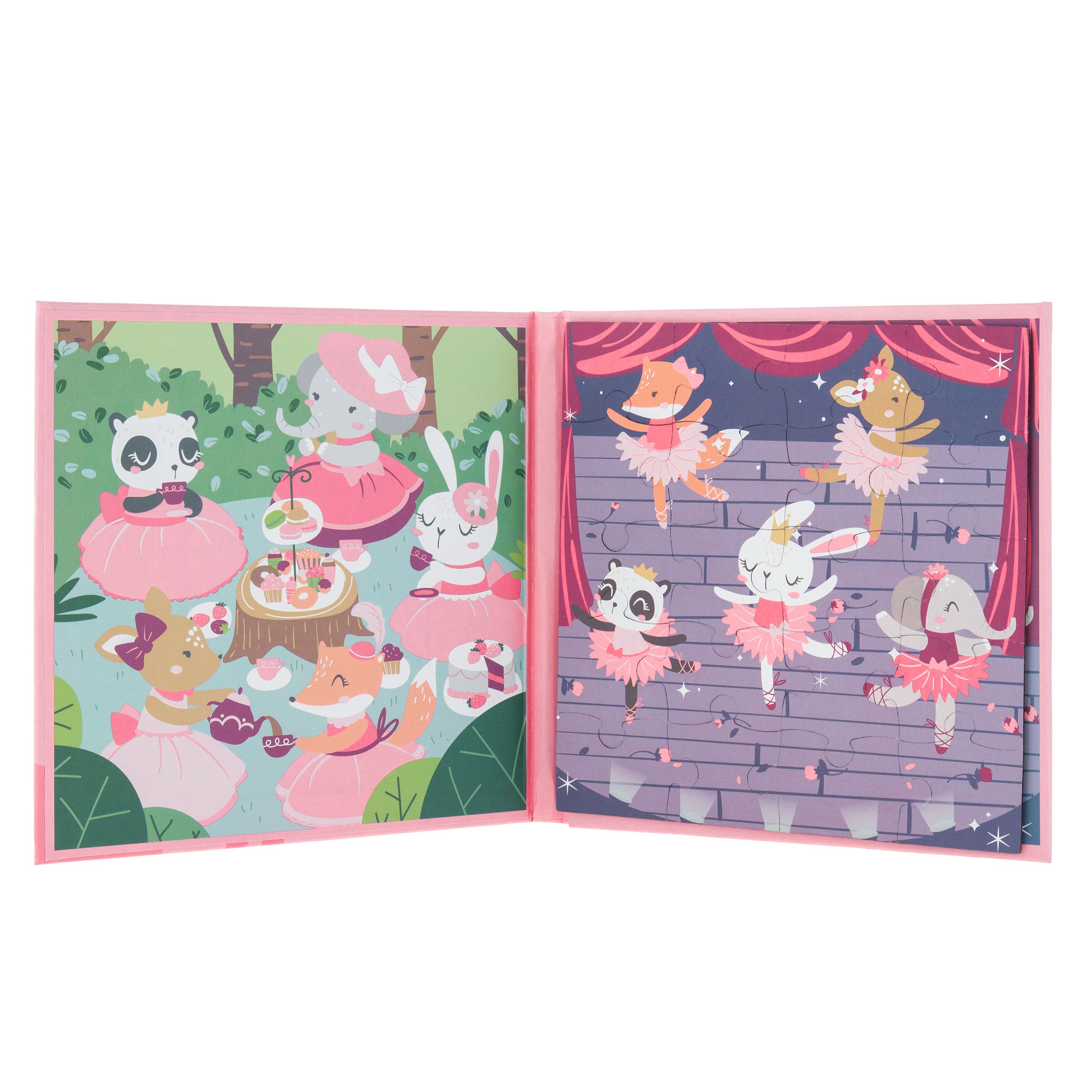 Stephen Joseph 4-In-1 Magnetic Puzzle Book – Pink