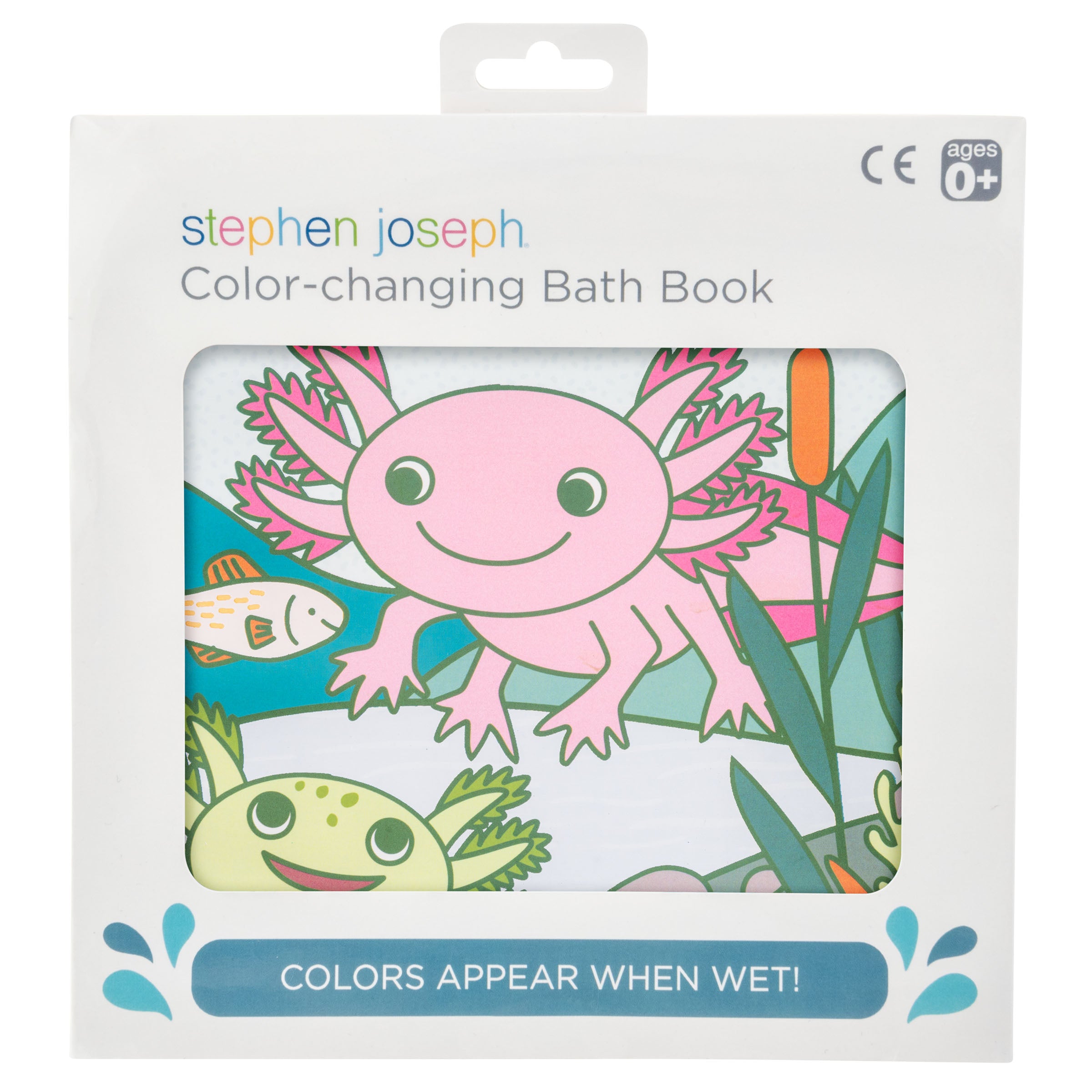 Stephen Joseph Colour Changing Bath Book – Axolotl