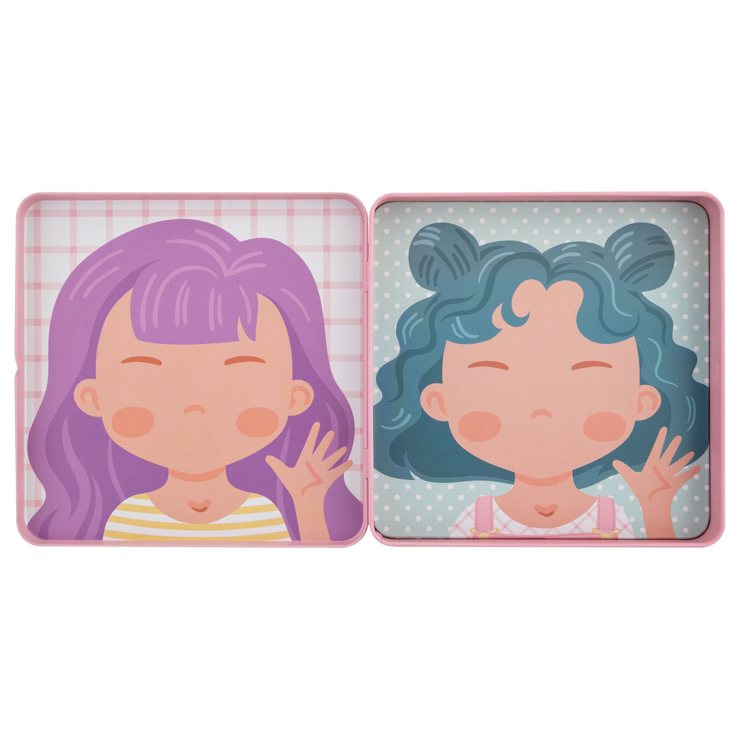 Stephen Joseph Funny Faces Magnetic Set – Pink
