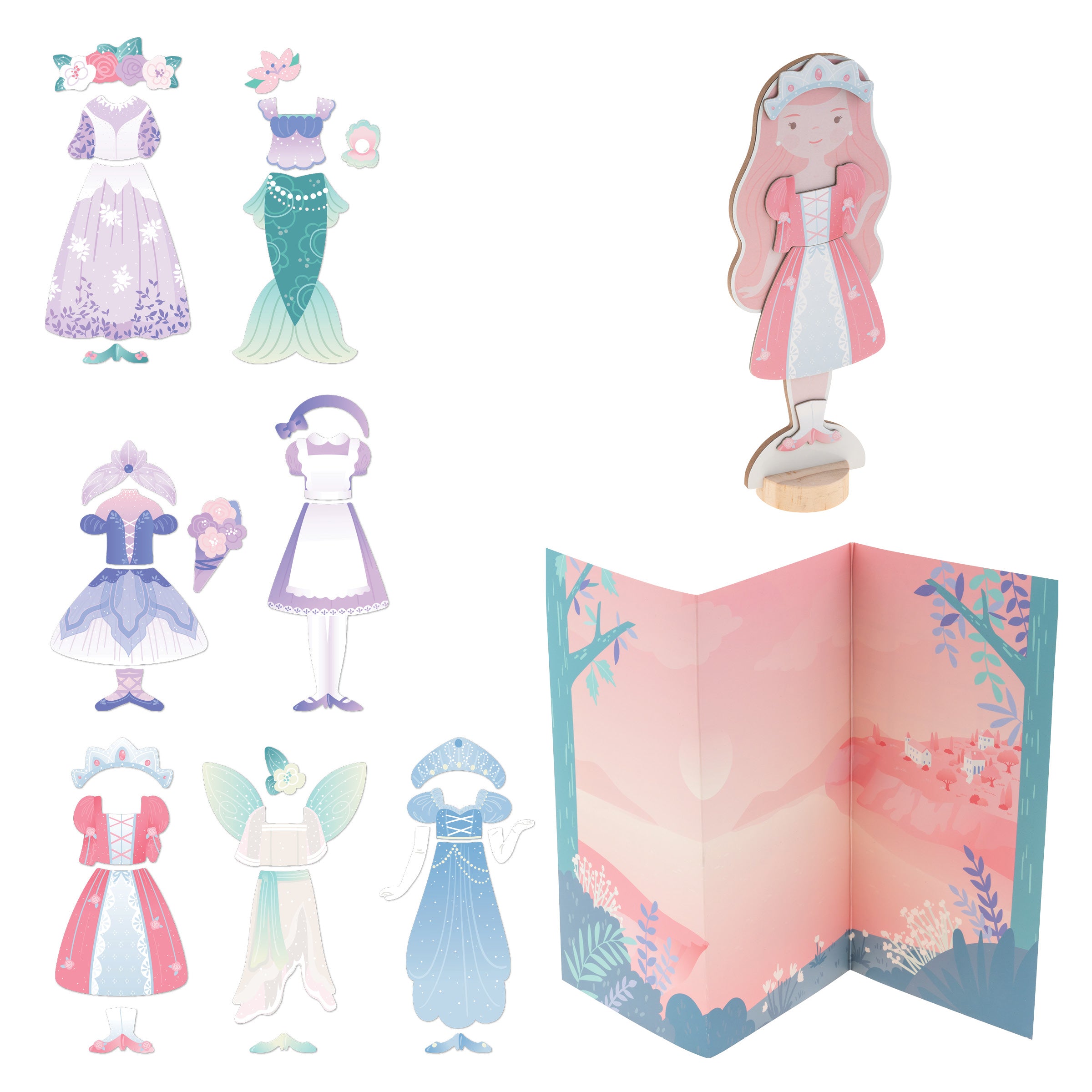 Stephen Joseph Magnetic Dress Up Dolls – Fairytale