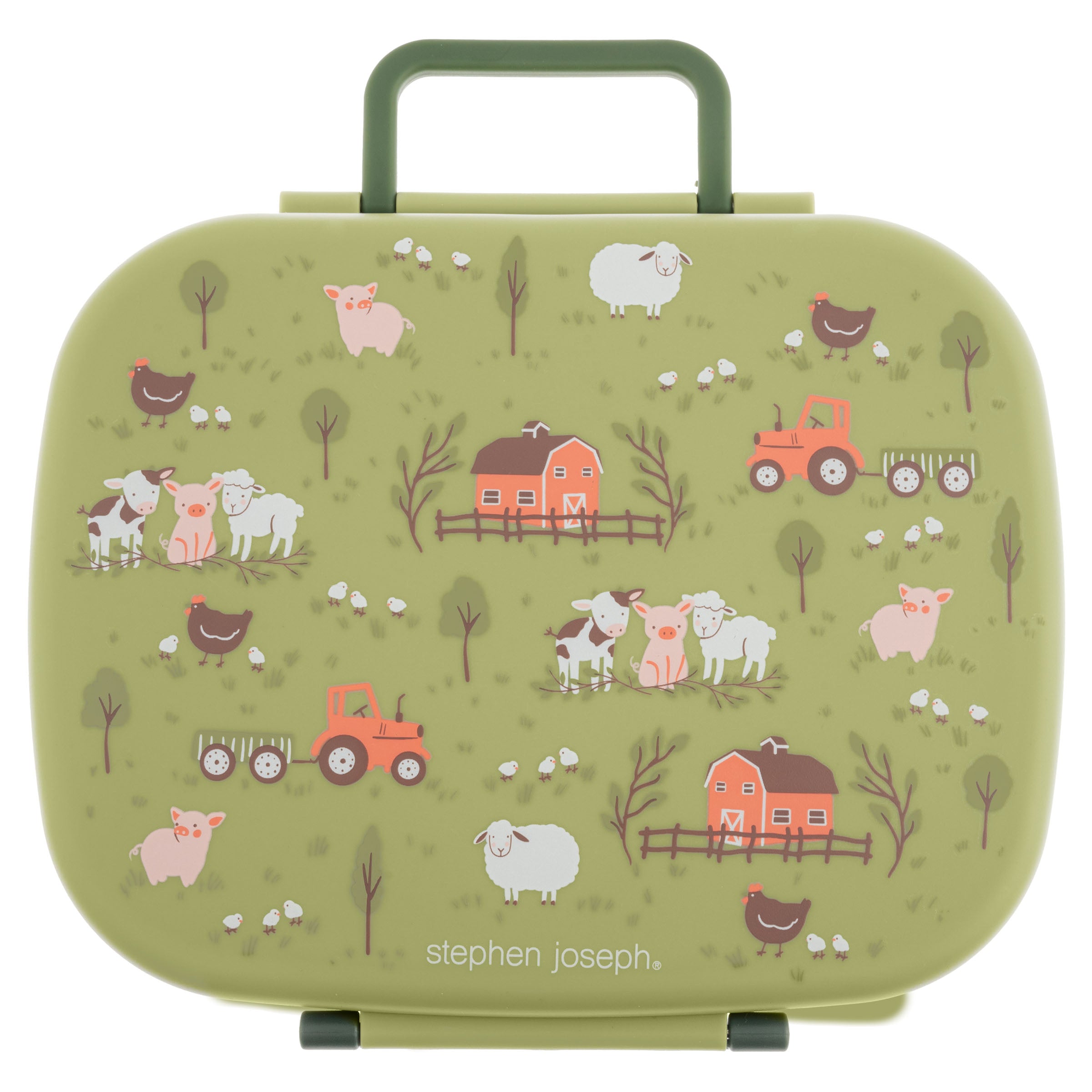 Stephen Joseph Bento Box with Removable Tray – Farm