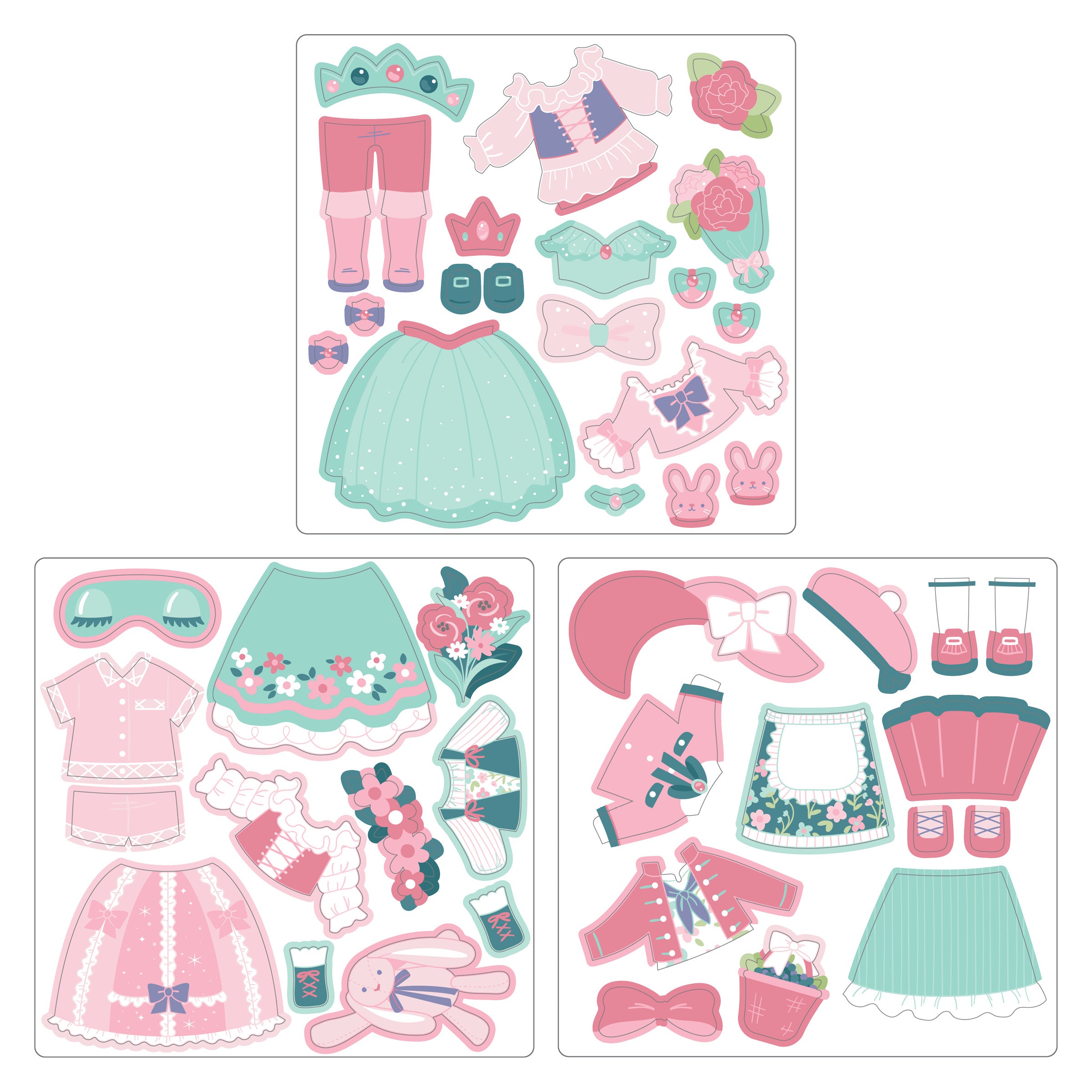 Stephen Joseph Travel Tin Magnetic Dress Up – Bunny & Cat