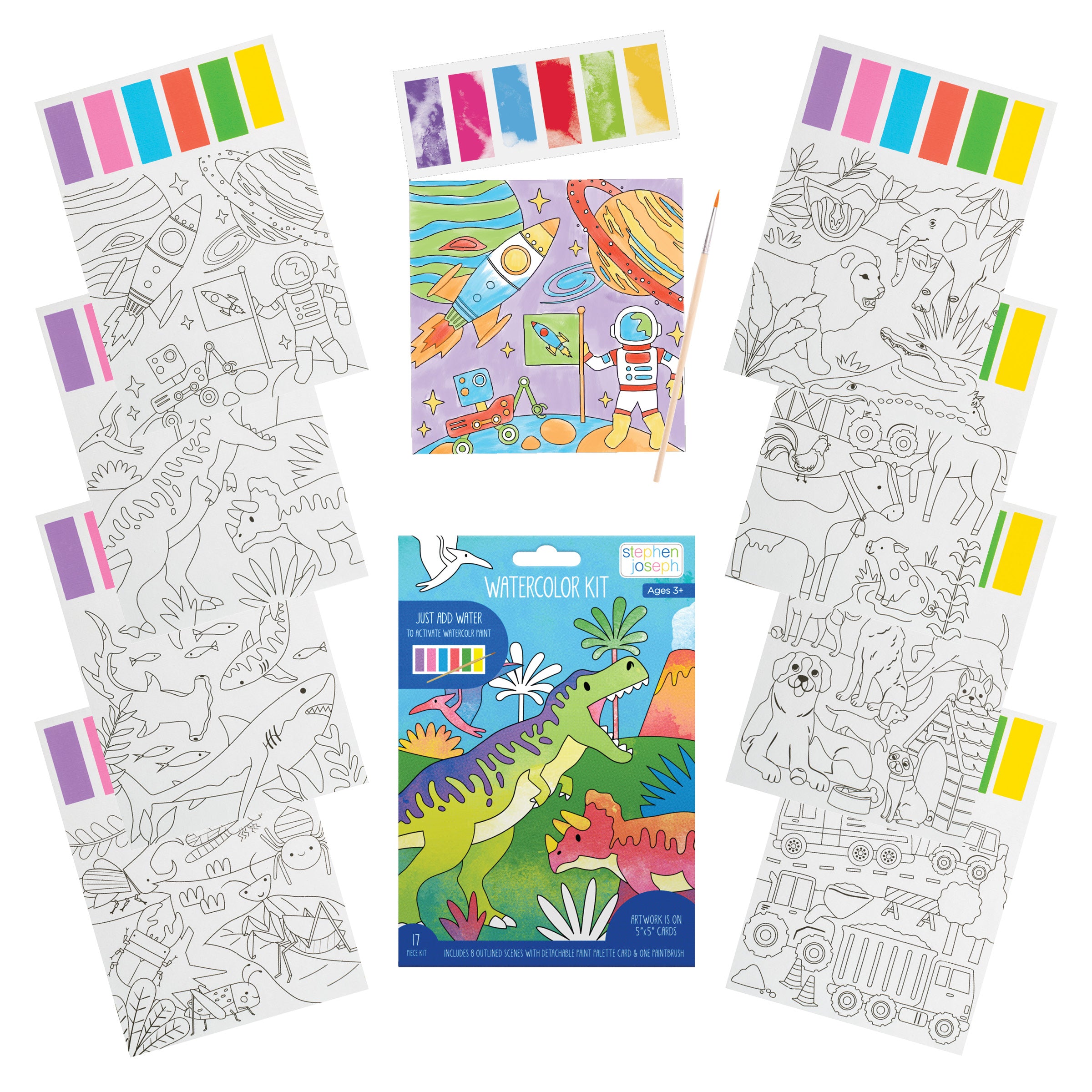 Stephen Joseph Watercolour Art Kit – Wild Adventure