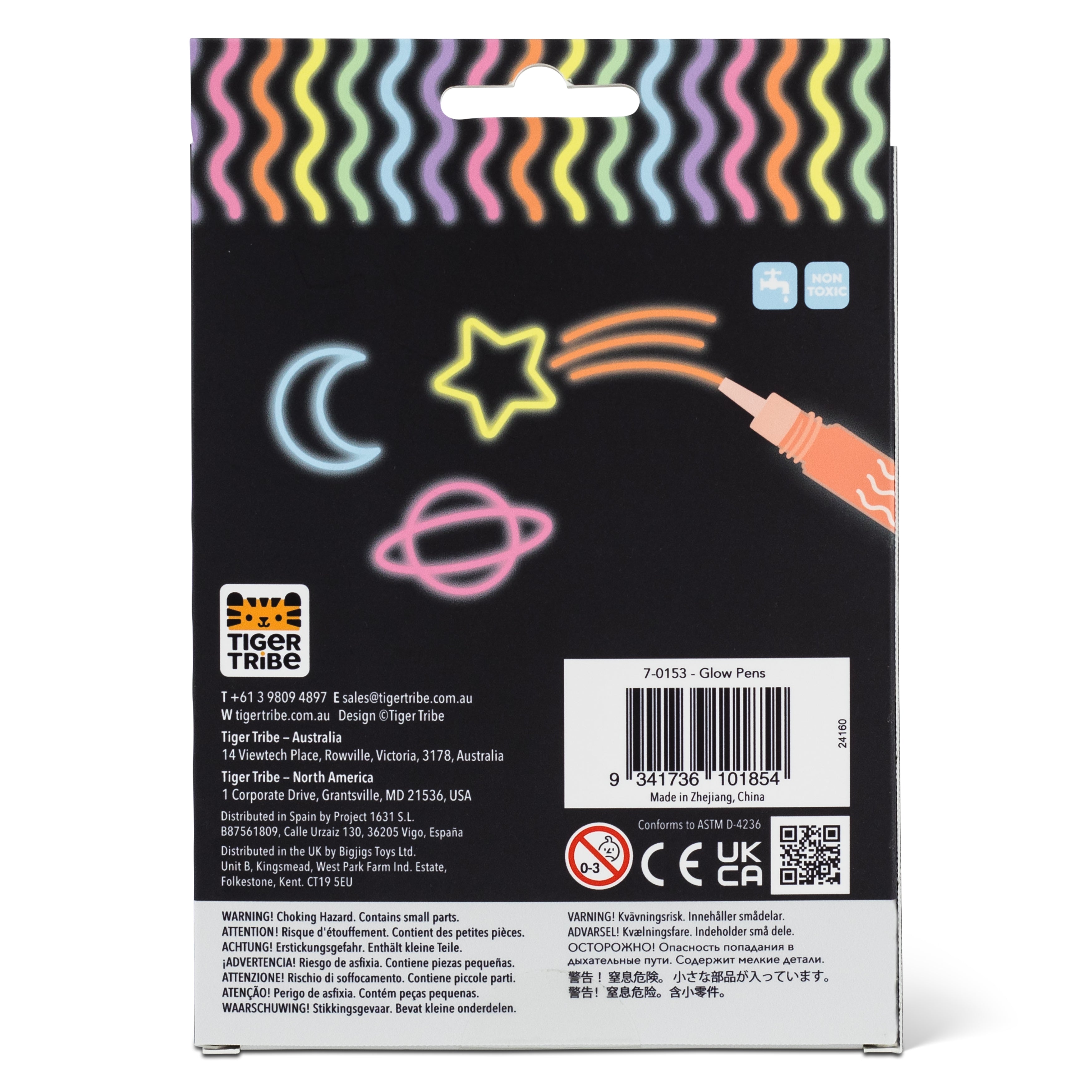 Tiger Tribe Glow Pens (Set of 6)