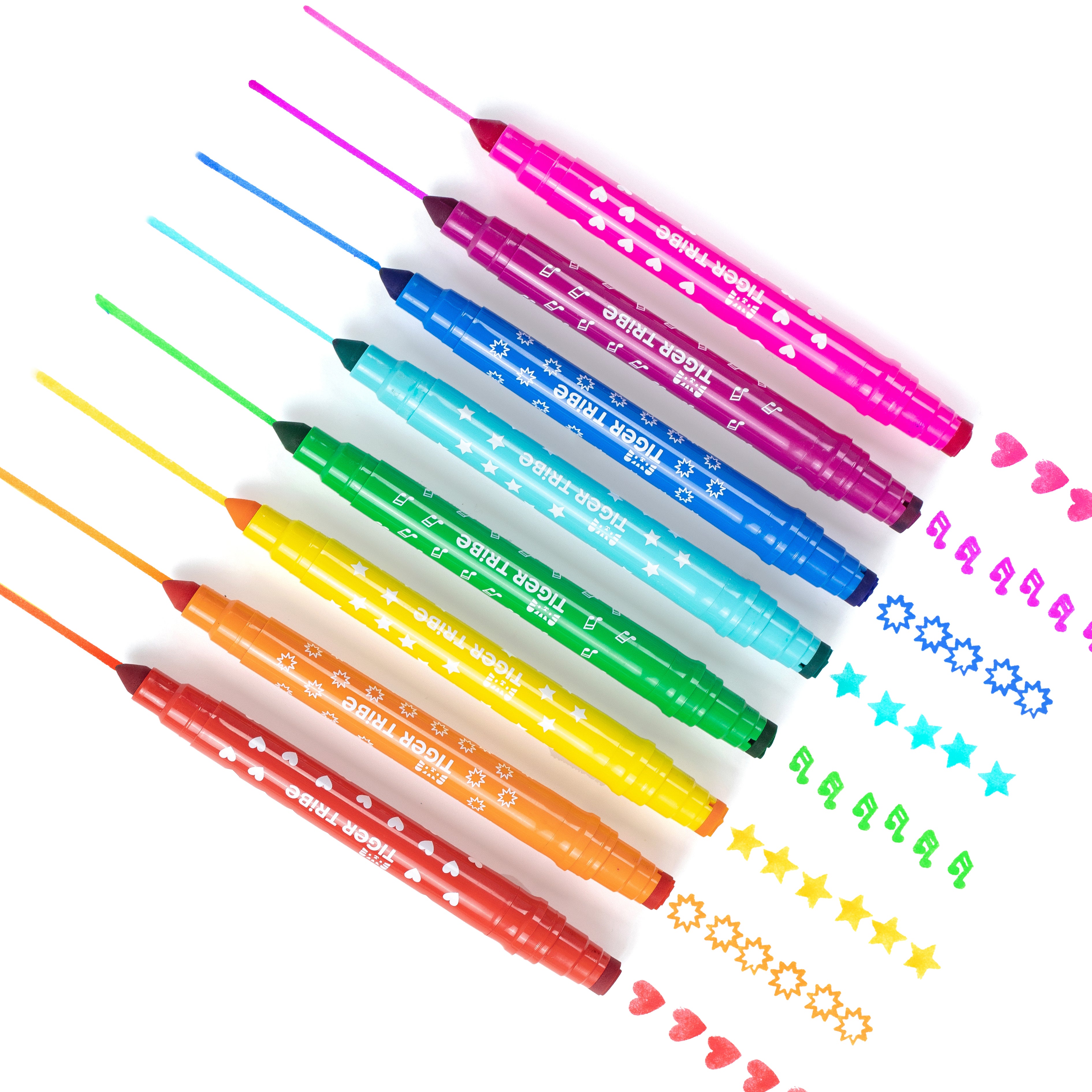 Tiger Tribe Dual-Tip Stamp Markers (Set of 8)