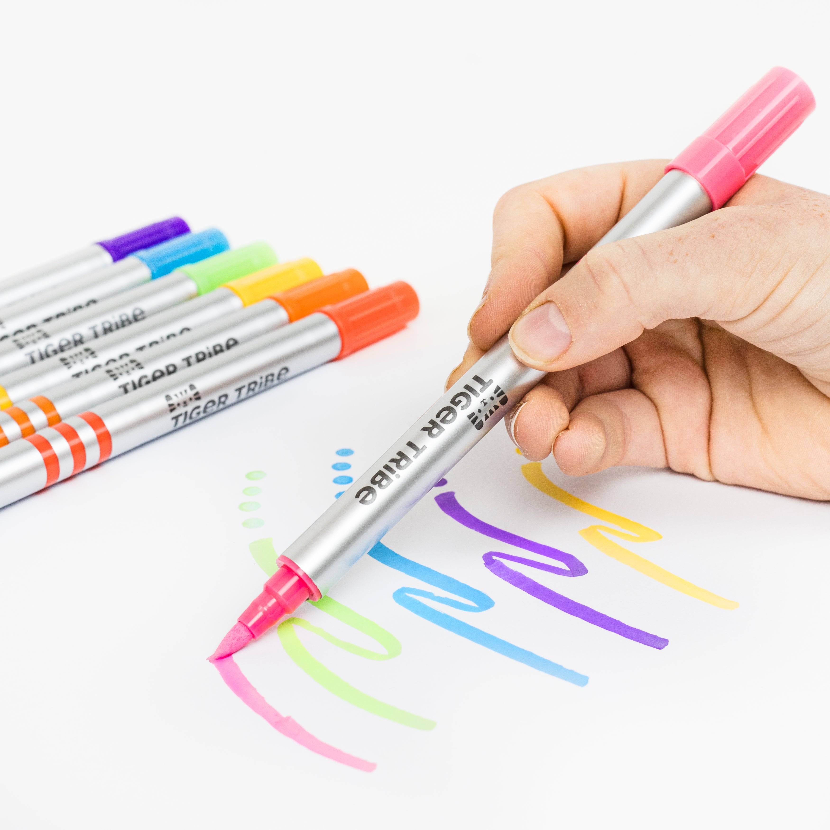 Tiger Tribe Dual-Tip Paint Pens (Set of 8)