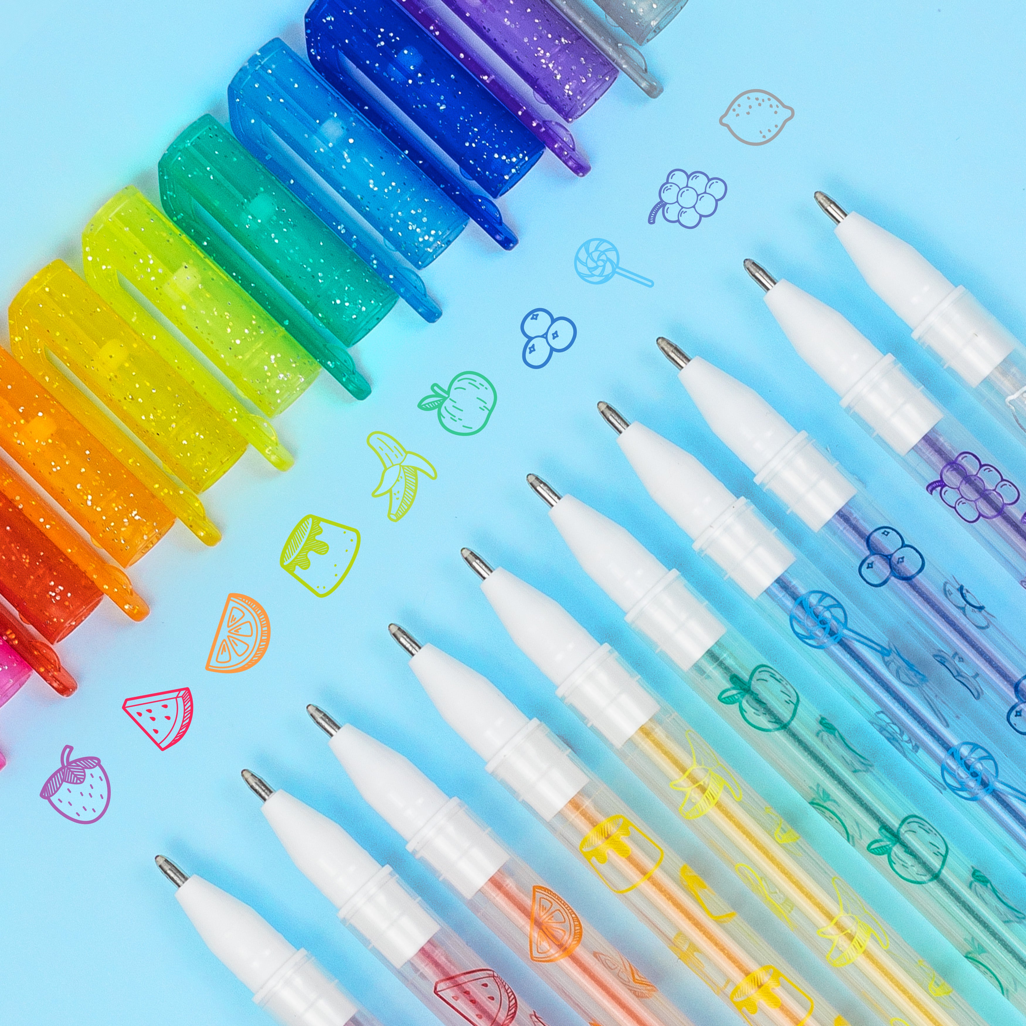 Tiger Tribe Shimmer Scented Gel Pens (Set of 10)