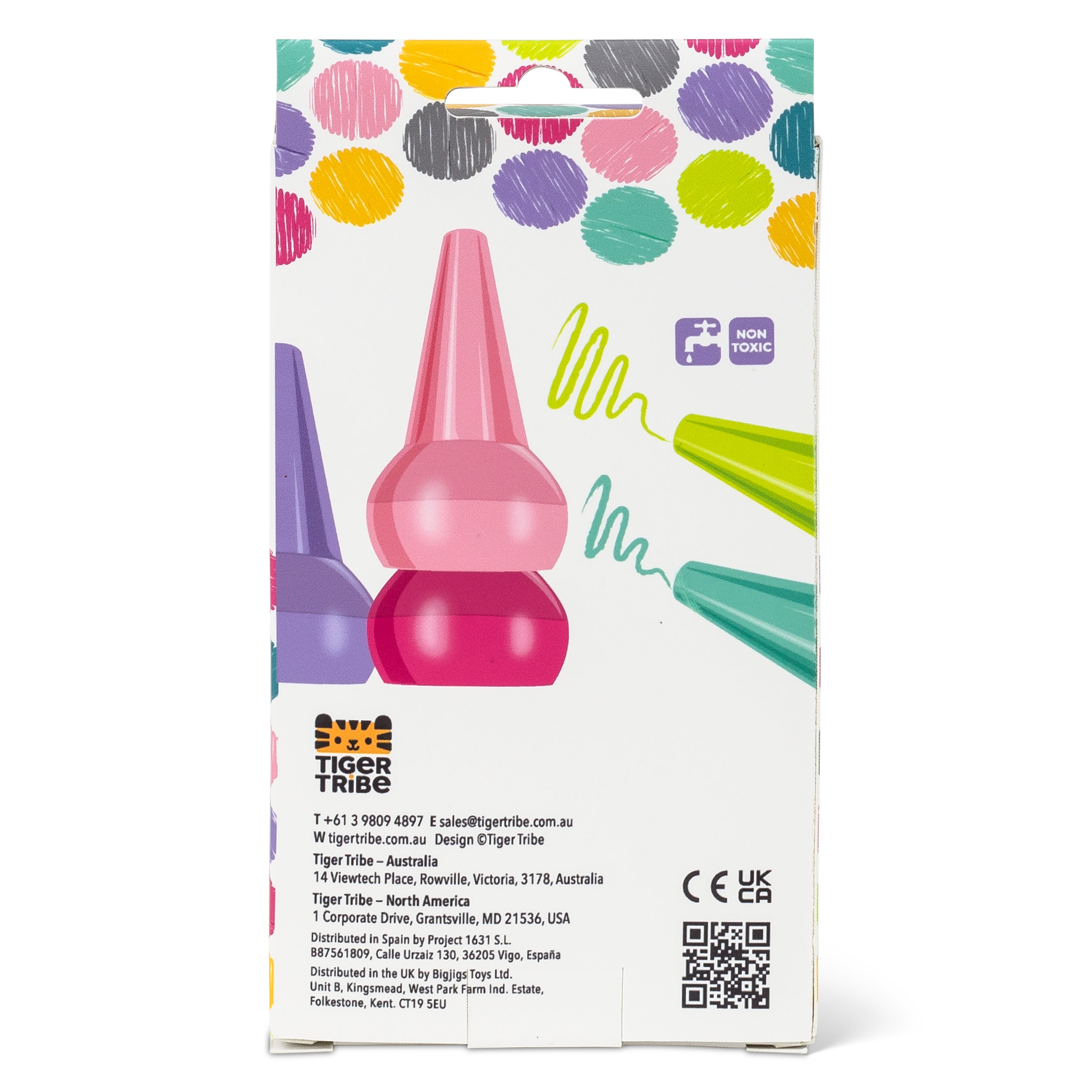 Tiger Tribe Stackable Crayons – Candy Colours (Set of 8)