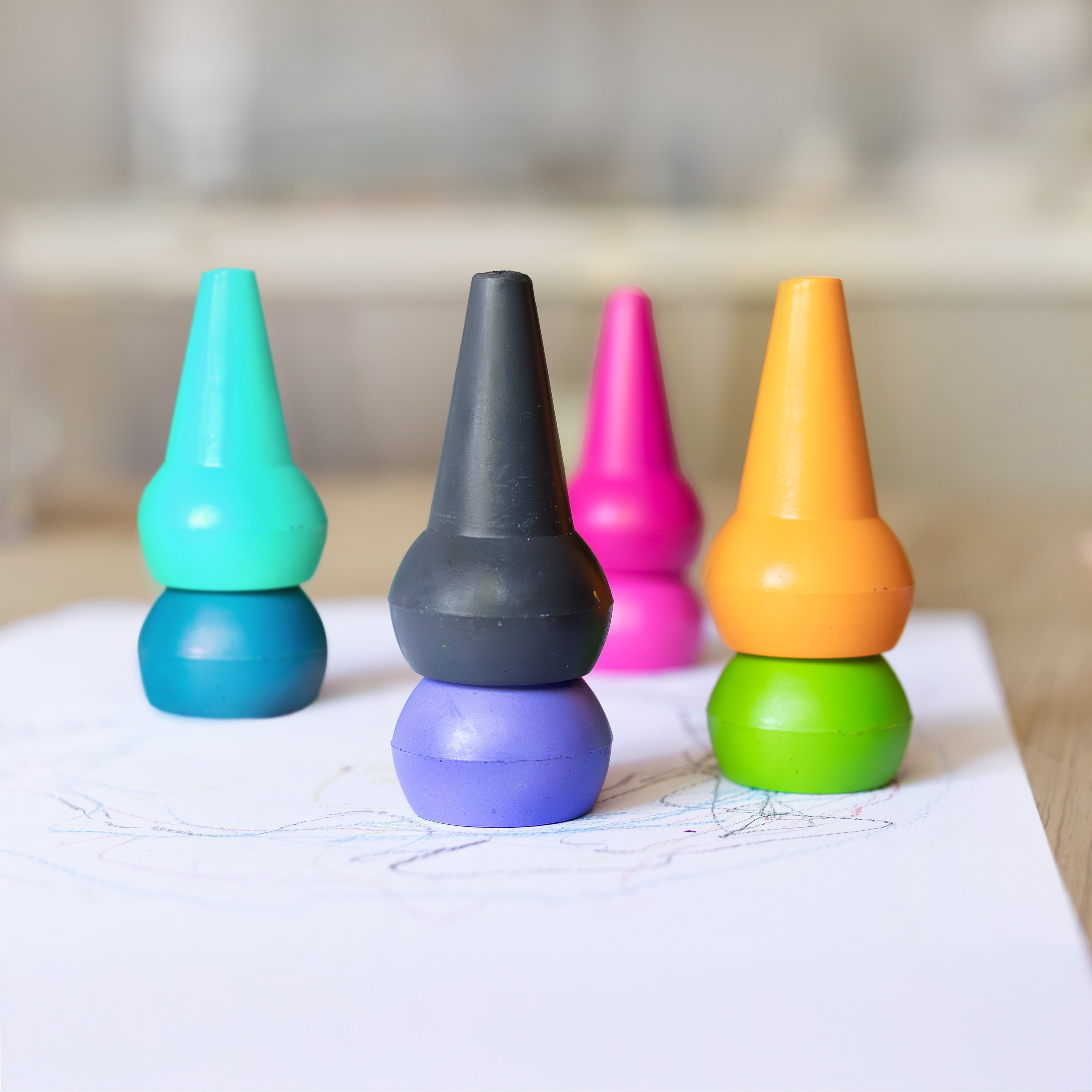 Tiger Tribe Stackable Crayons – Candy Colours (Set of 8)