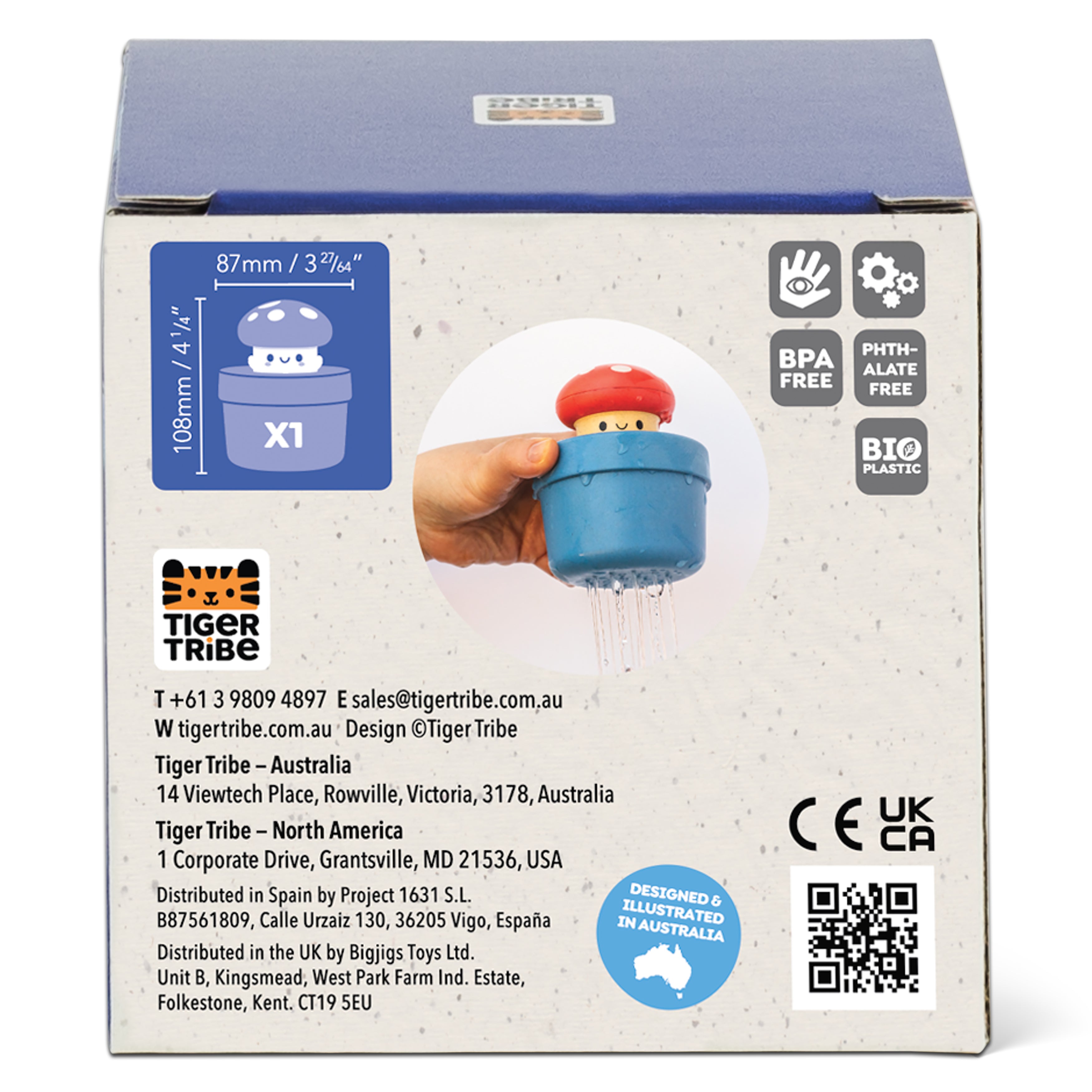 Tiger Tribe Bath Pop-Up – Mushroom